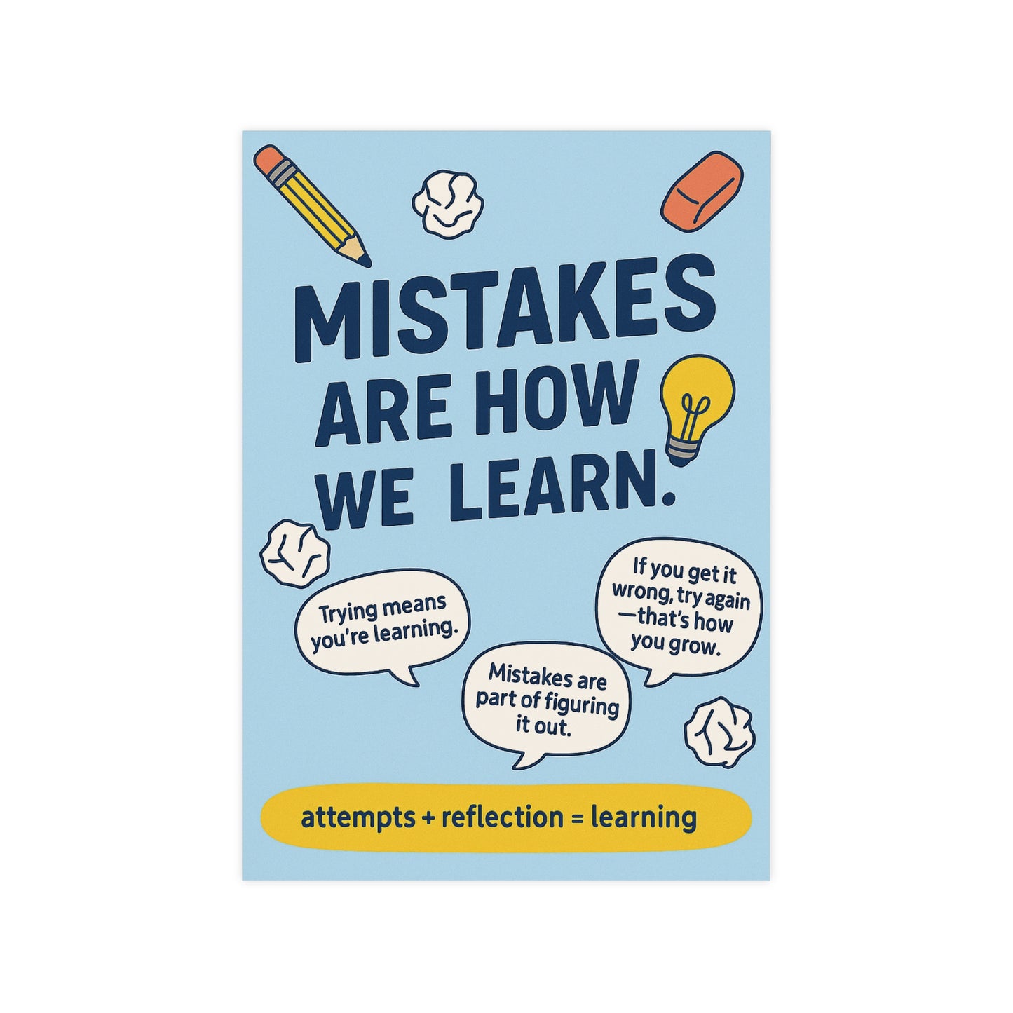 Mistakes Are How We Learn Poster