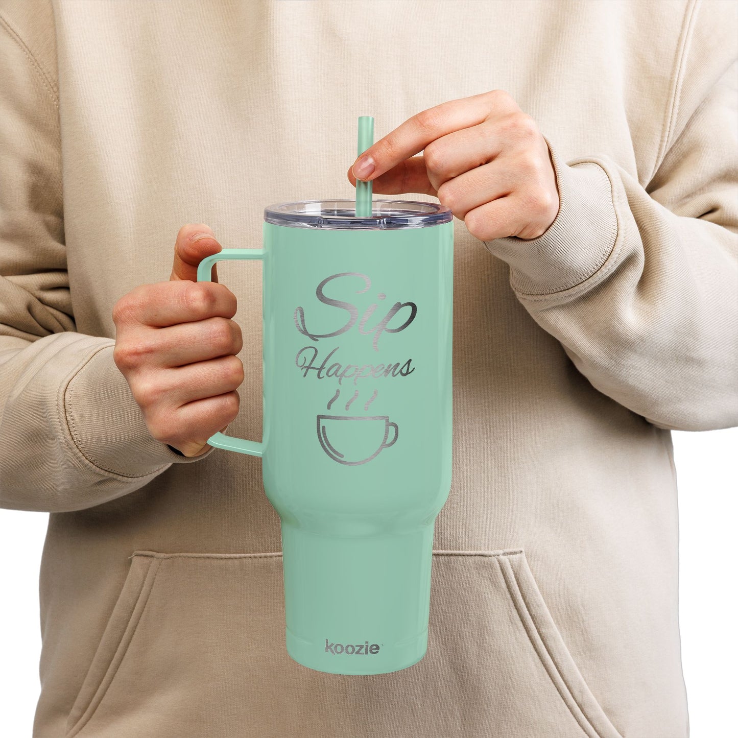 Sip Happens Engraved Insulated 40 oz Tumbler