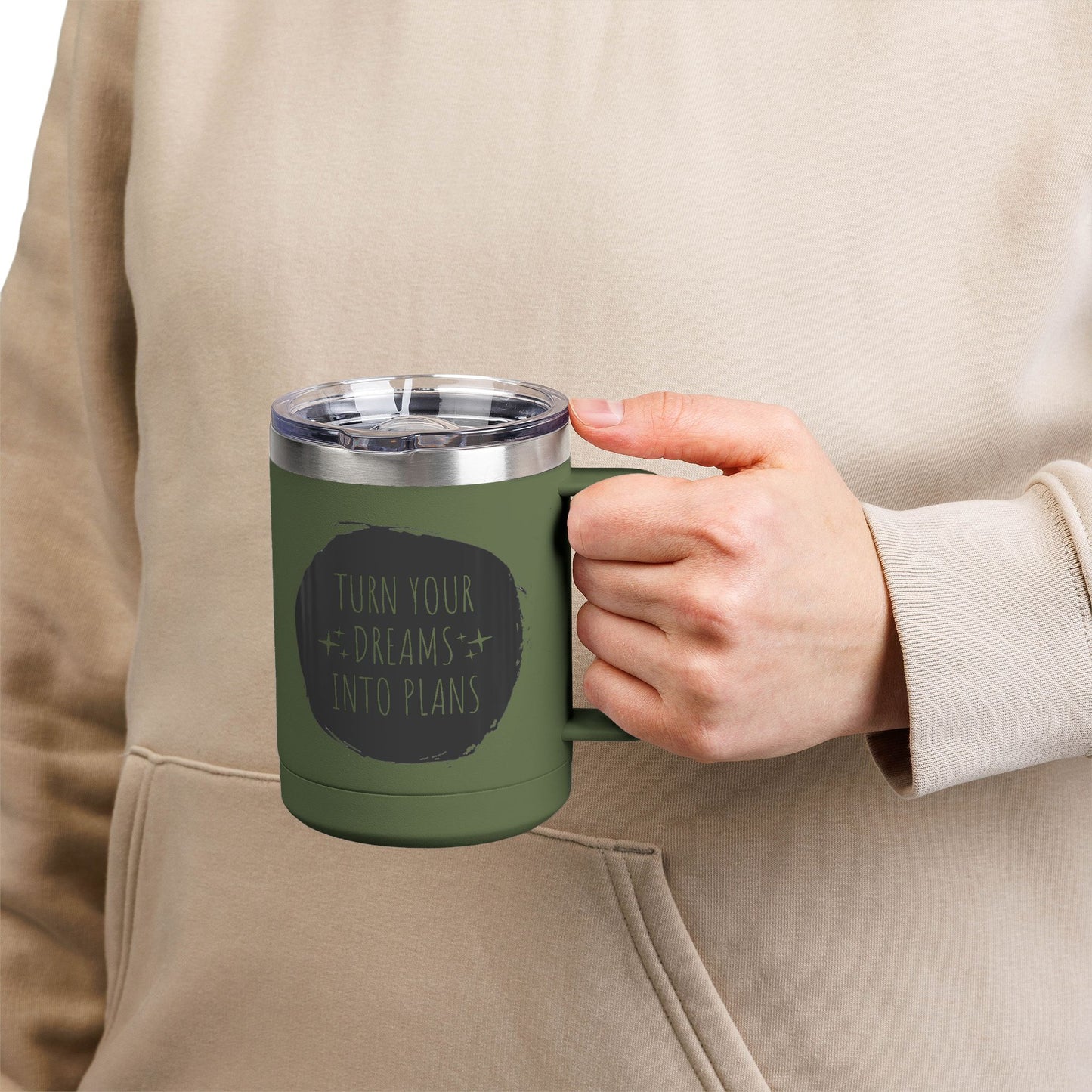 Turn Your Dreams Into Plans 15 oz Coffee Mug Thermos