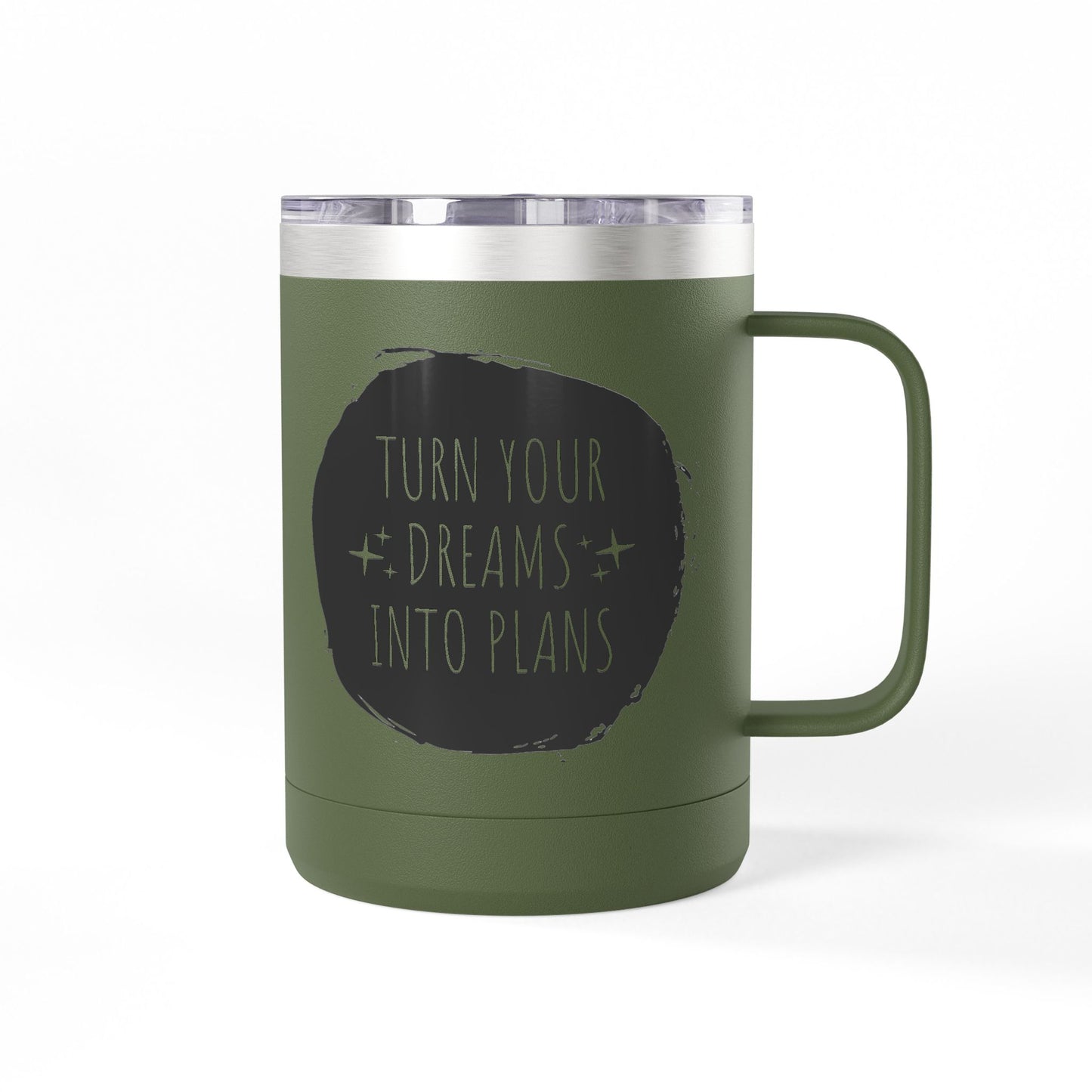 Turn Your Dreams Into Plans 15 oz Coffee Mug Thermos