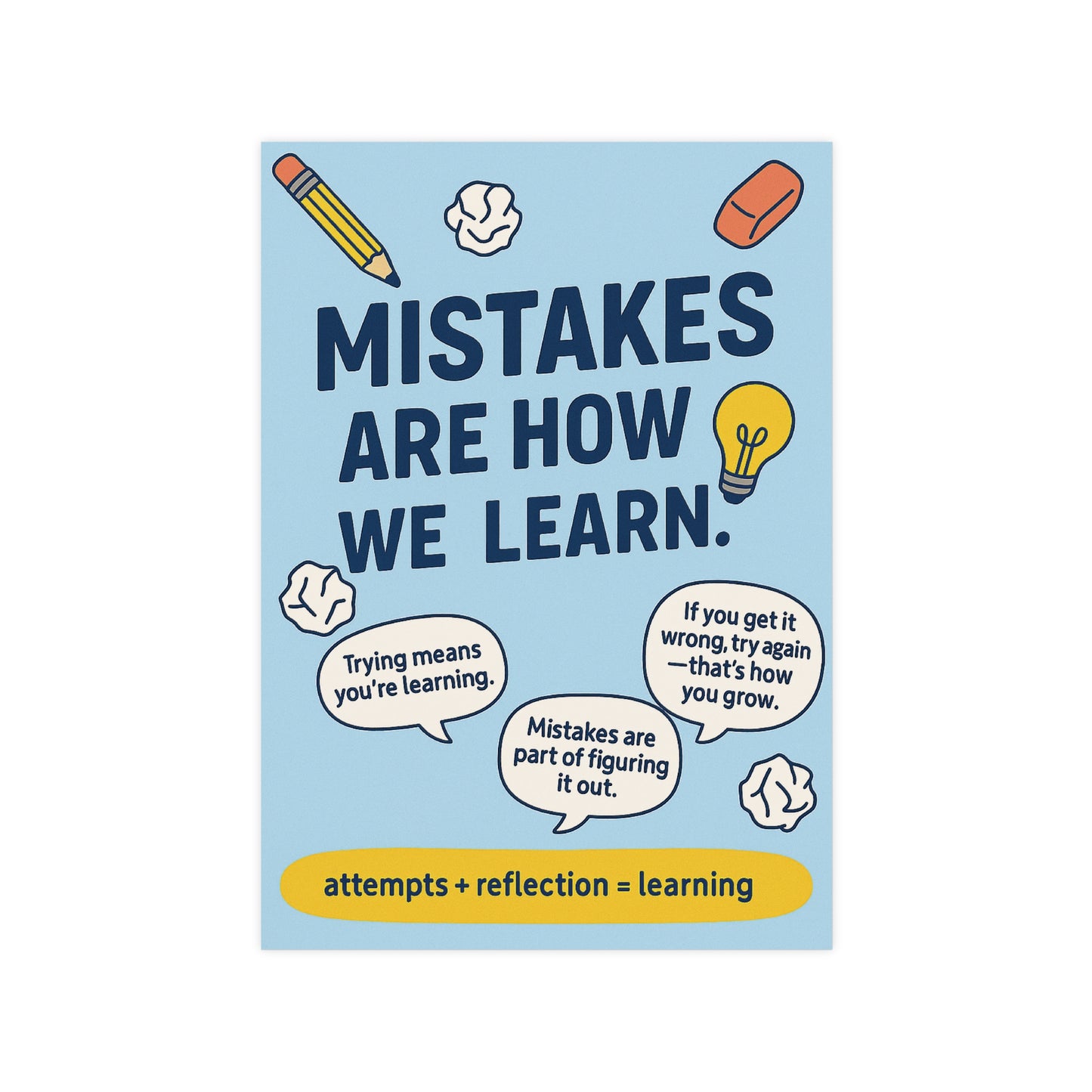 Mistakes Are How We Learn Poster