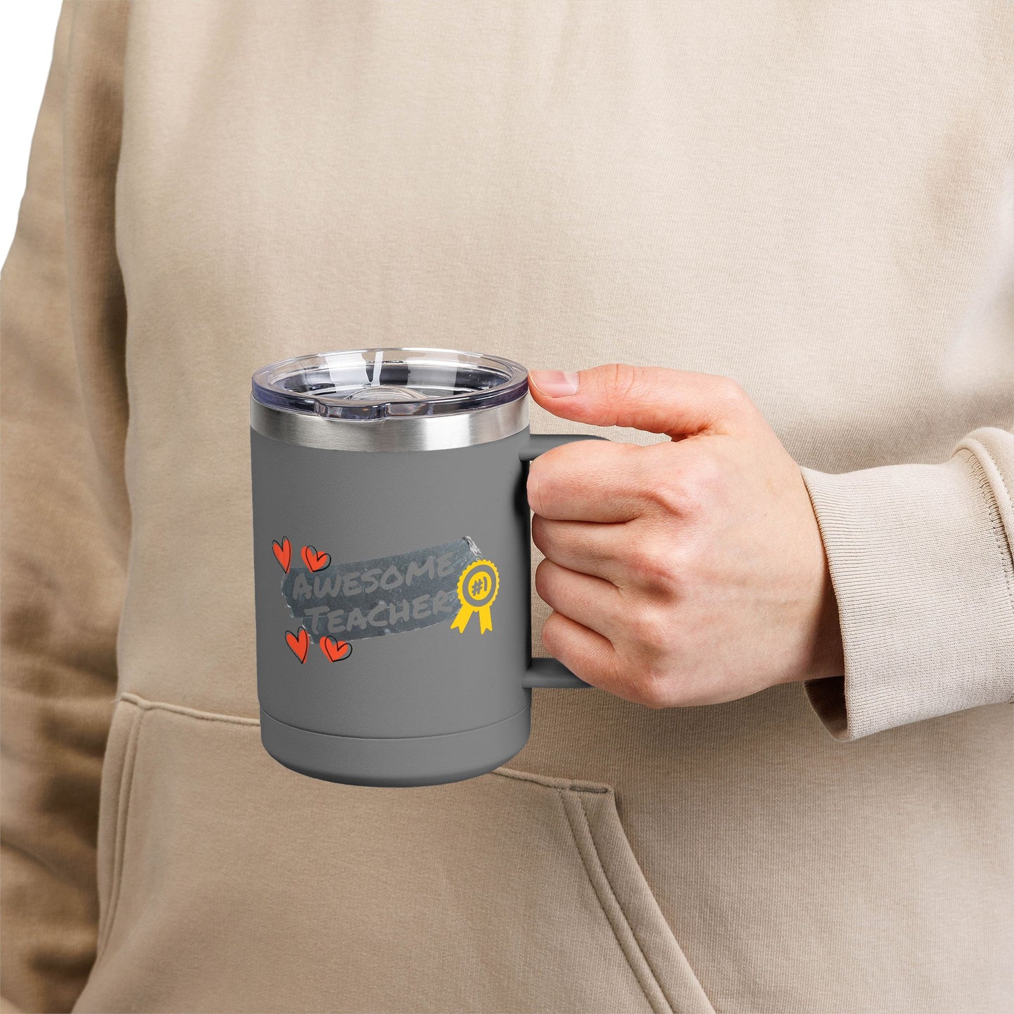 Awesome Teacher 15oz Coffee Mug Thermos