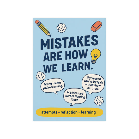 Mistakes Are How We Learn Poster