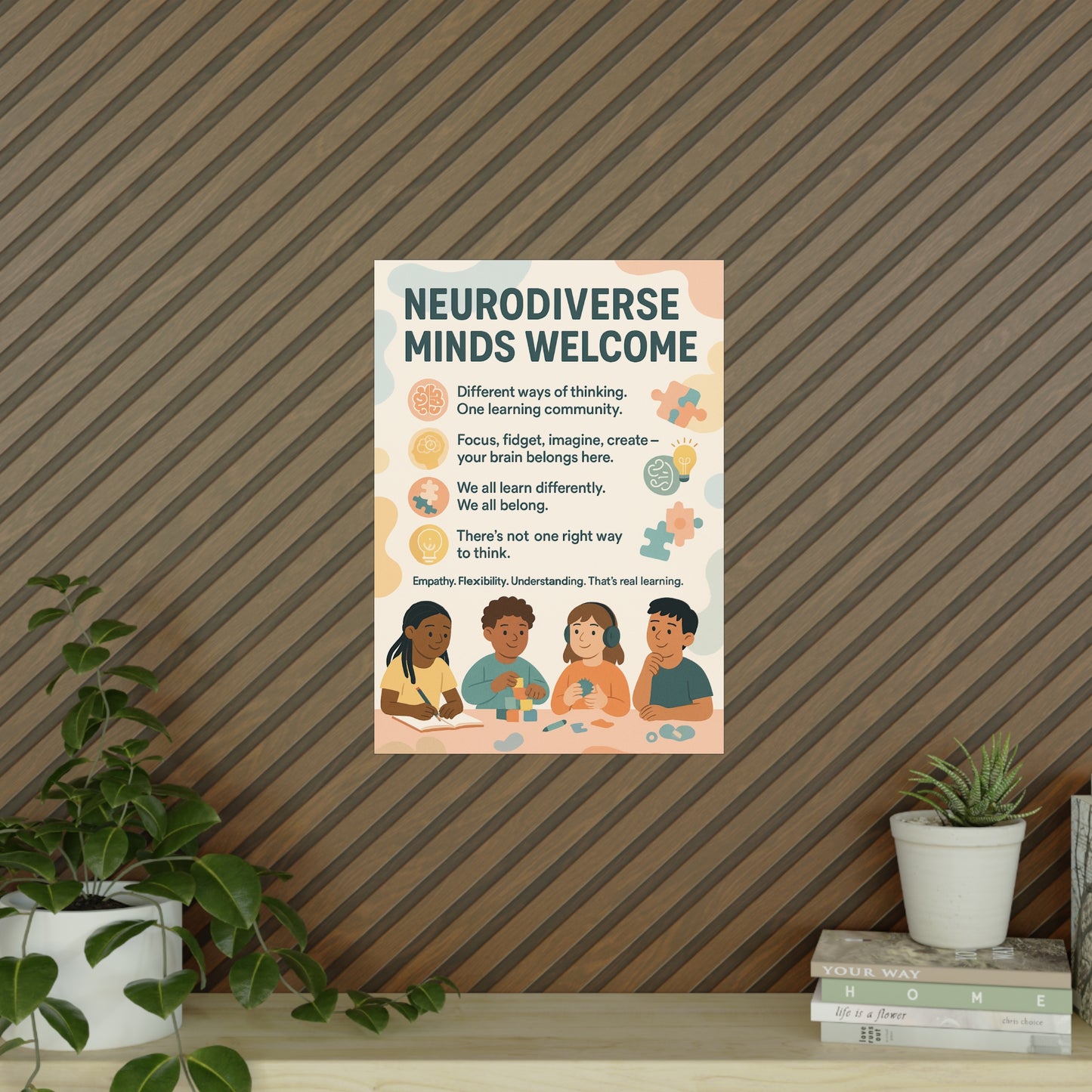 Neurodiverse Minds Welcome Classroom Poster