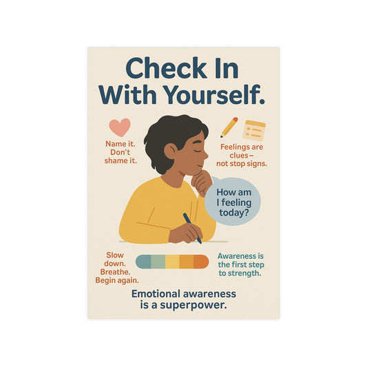 Check In With Yourself. Poster