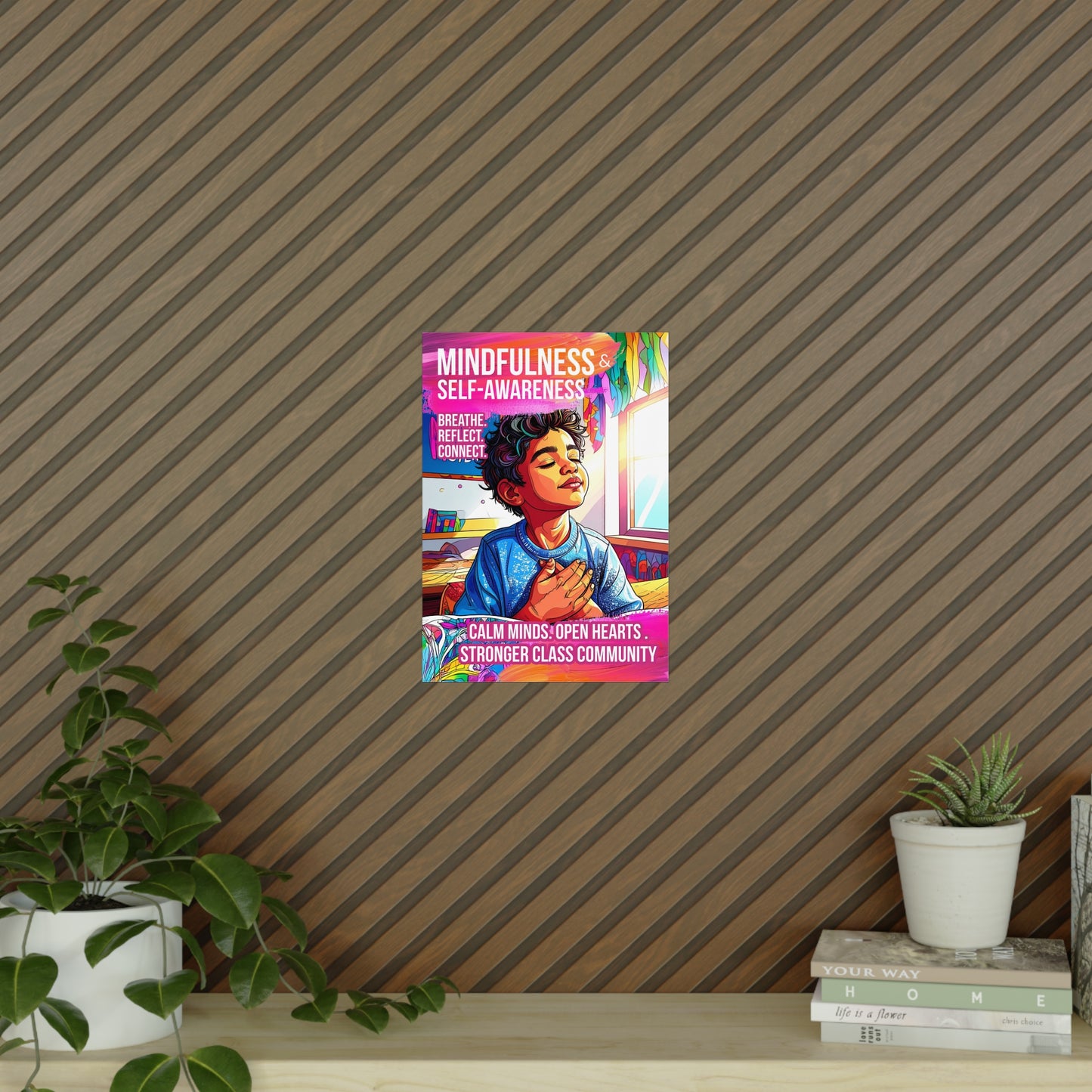 Mindfulness Boy Poster