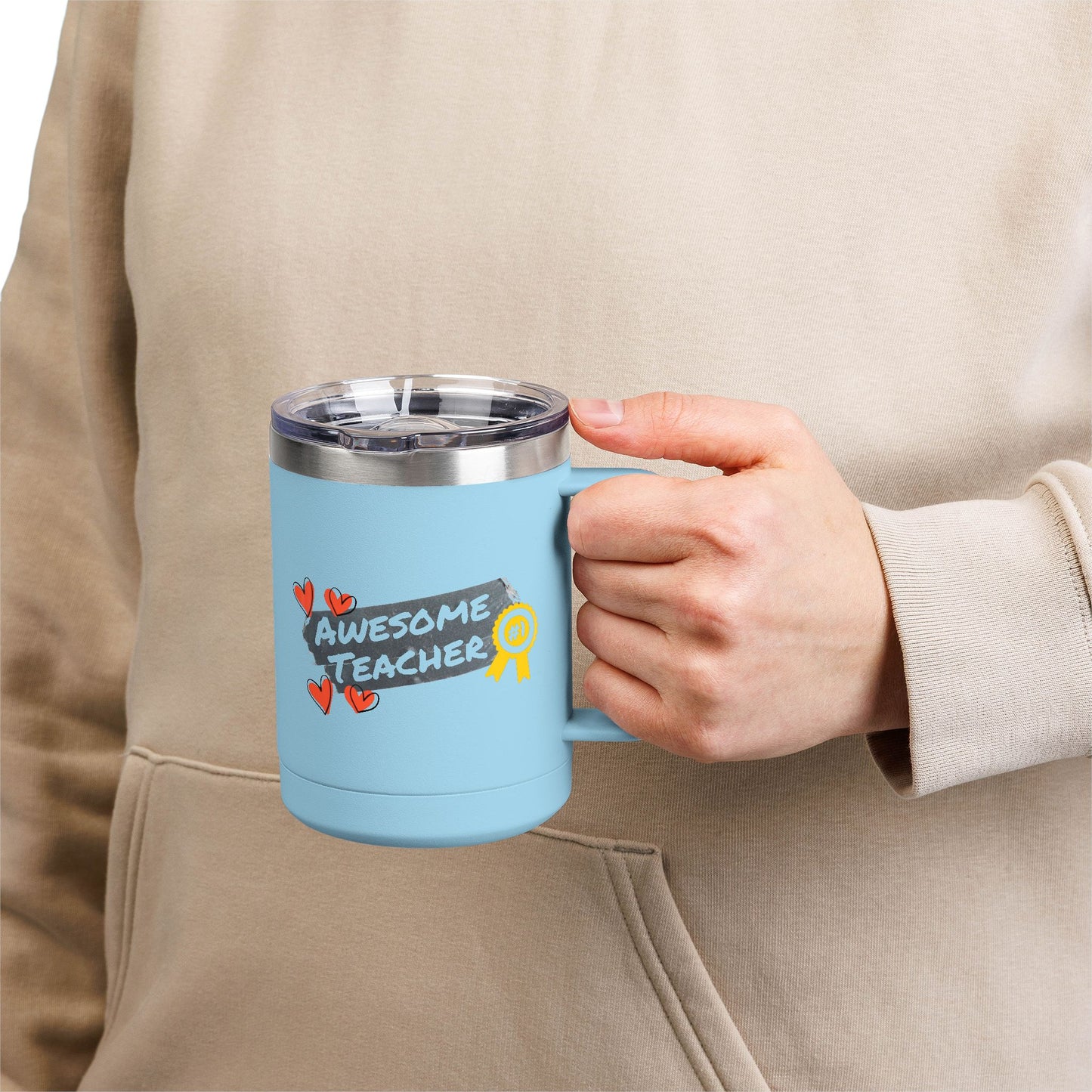 Awesome Teacher 15oz Coffee Mug Thermos