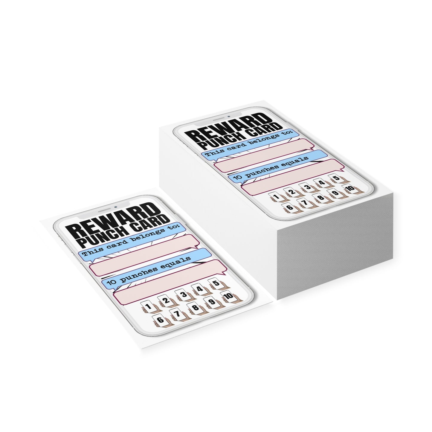 iPhone Reward Punch Cards