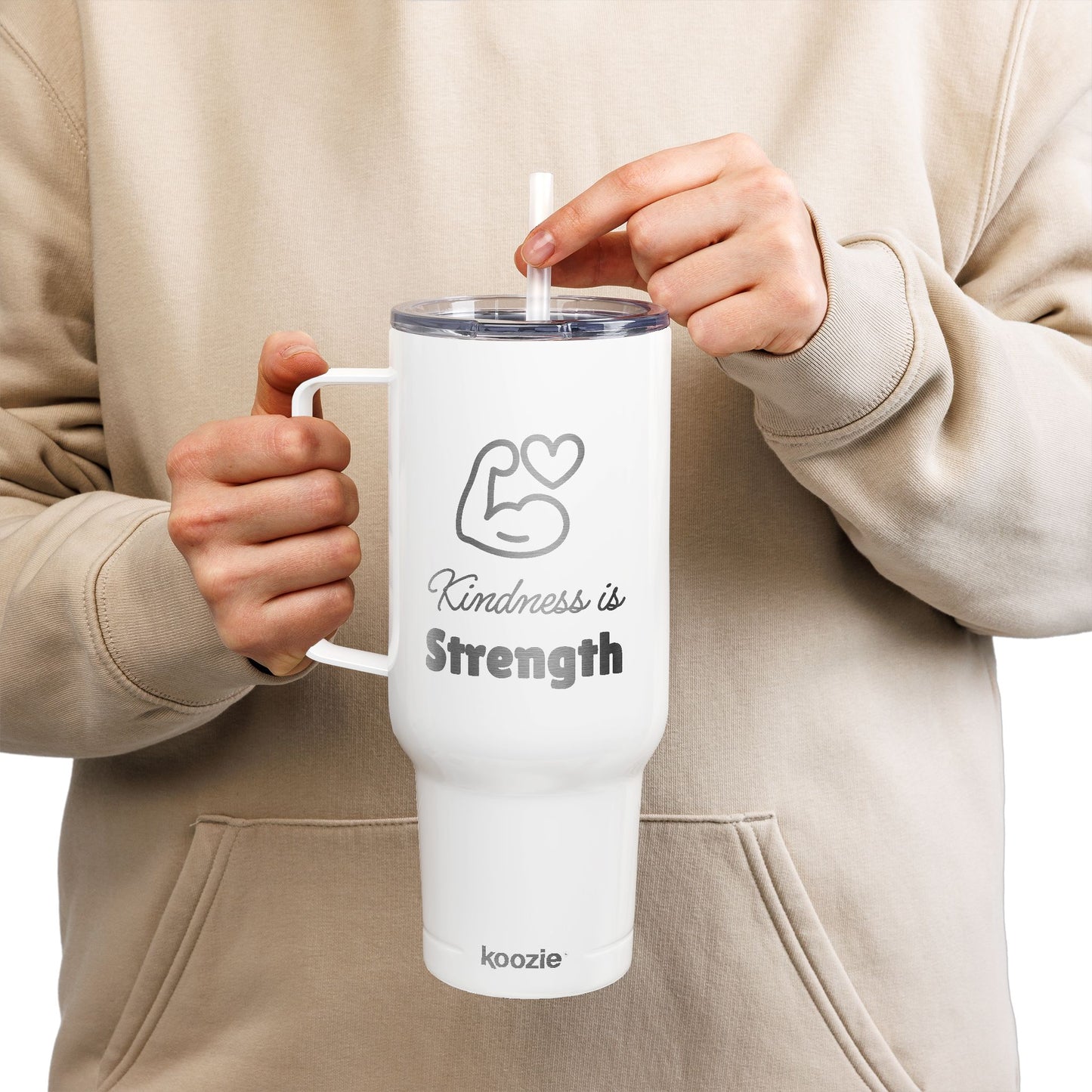 Kindness Is Strength Engraved Insulated 40 oz Tumbler