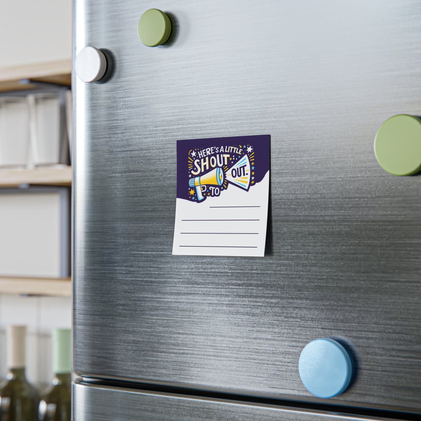 Here's A Little Shout Out Sticky Note Pad