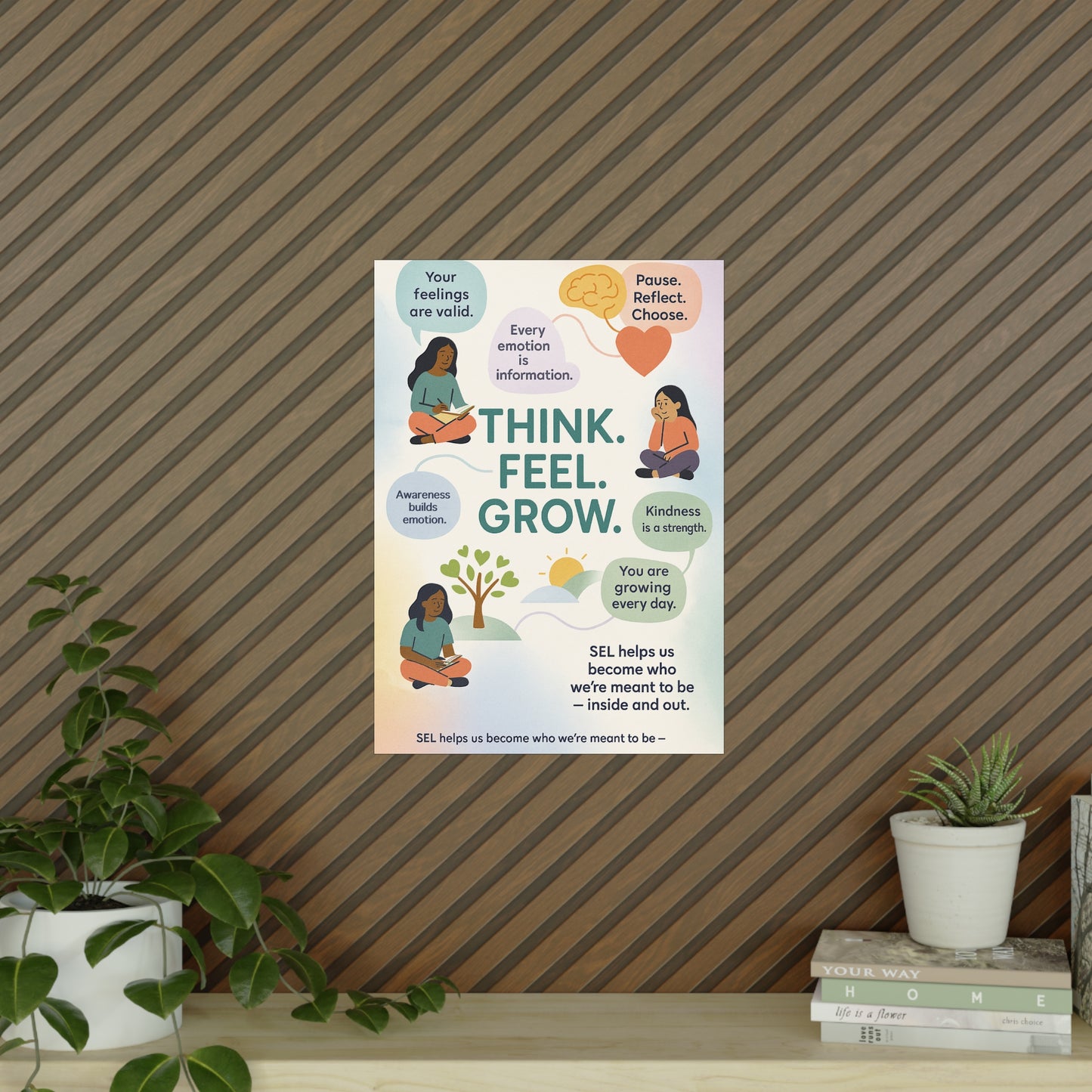 Think. Feel. Grow. Poster