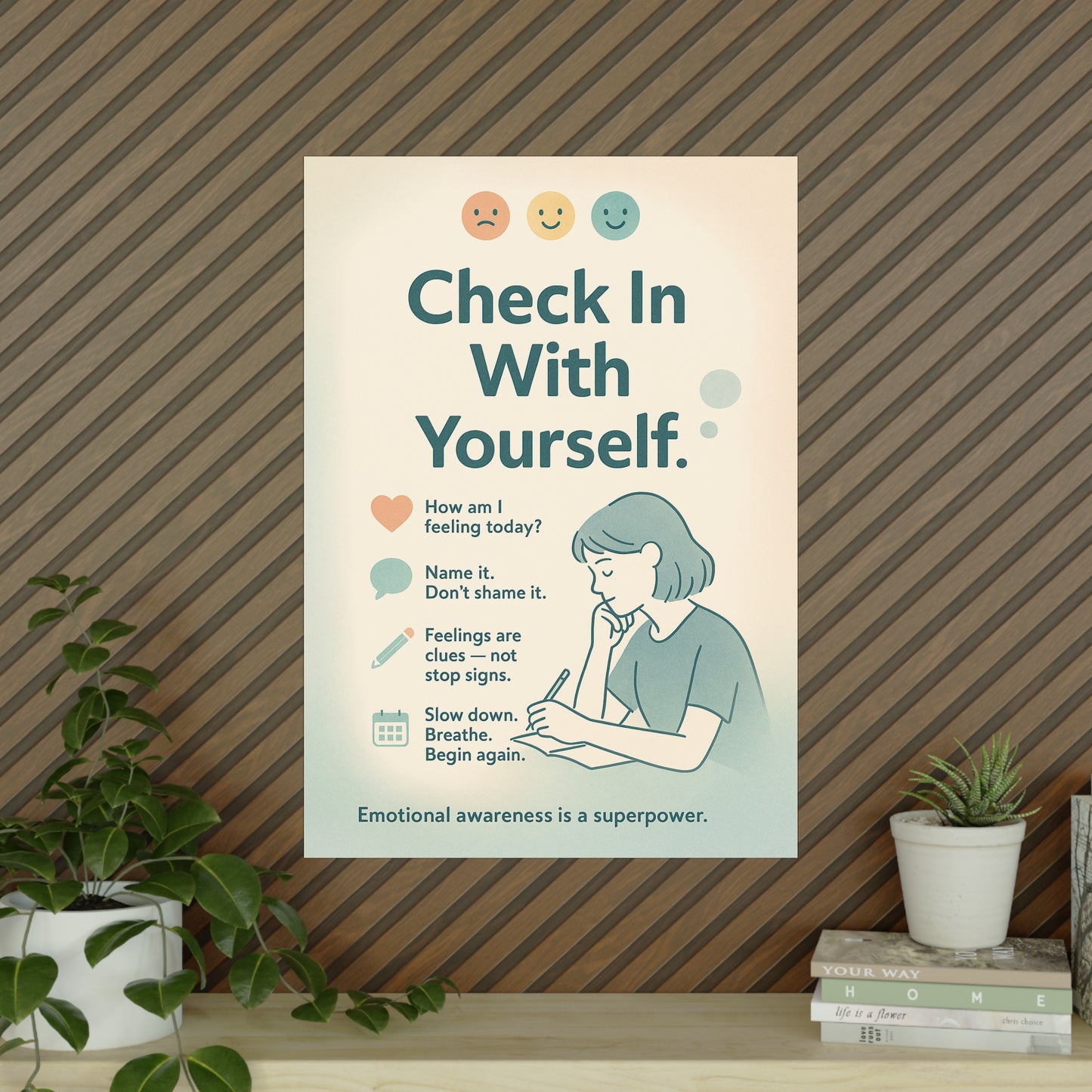 Check In With Yourself Poster