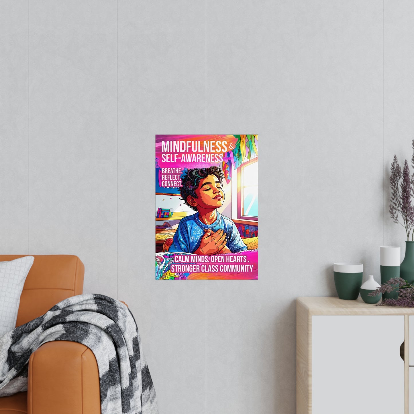 Mindfulness Boy Poster