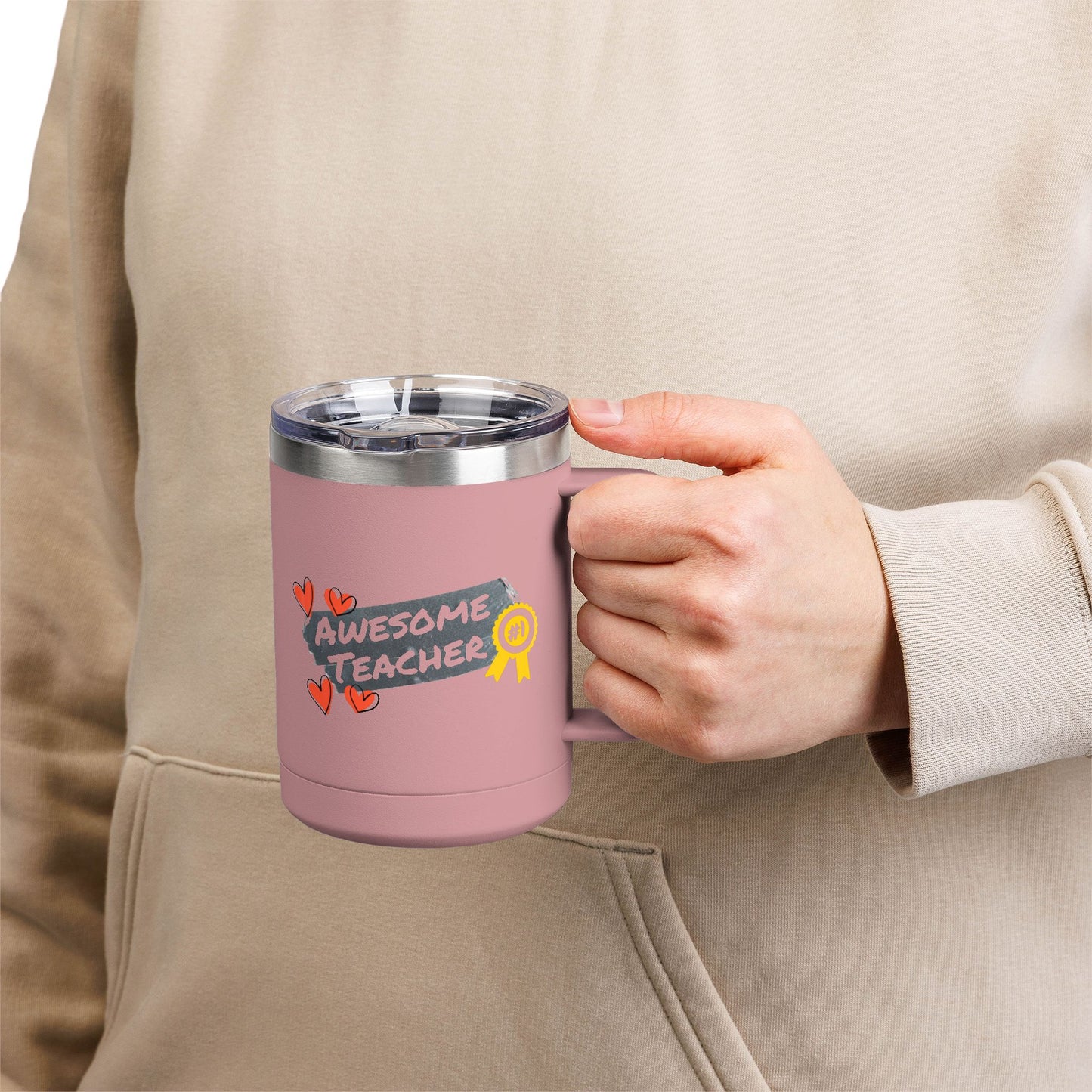 Awesome Teacher 15oz Coffee Mug Thermos