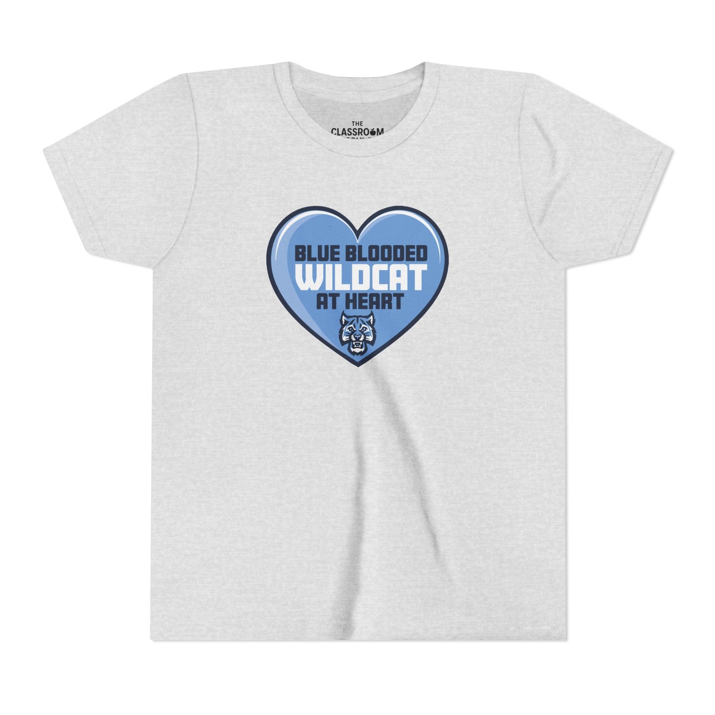 Blue Blooded Wildcat at Heart Youth Tee