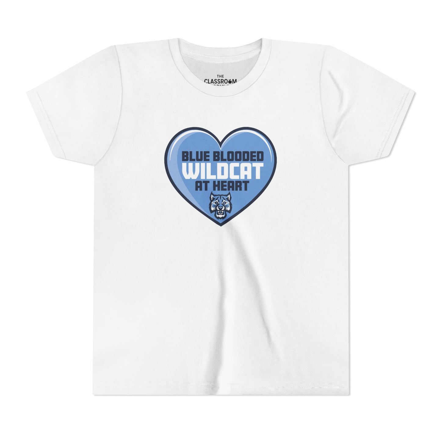 Blue Blooded Wildcat at Heart Youth Tee