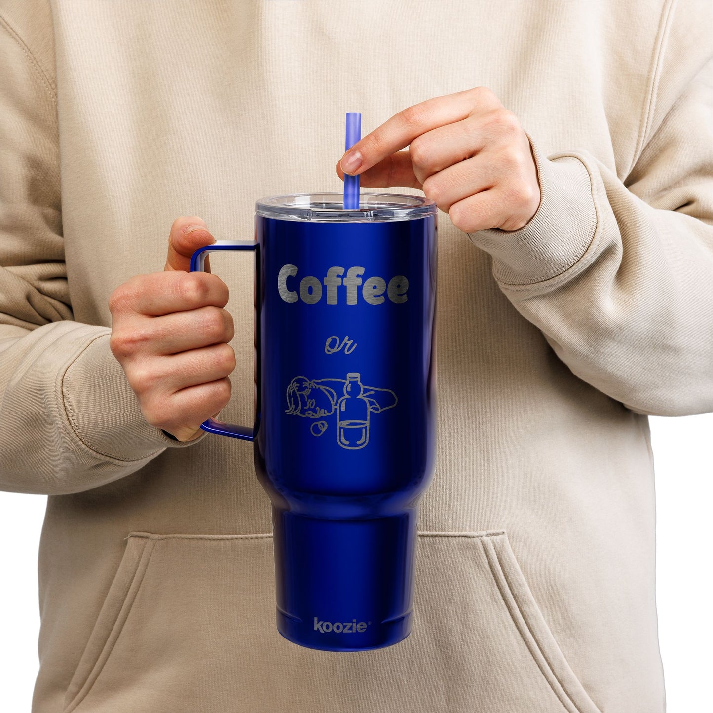 Coffee or X Engraved Insulated 40 oz Tumbler