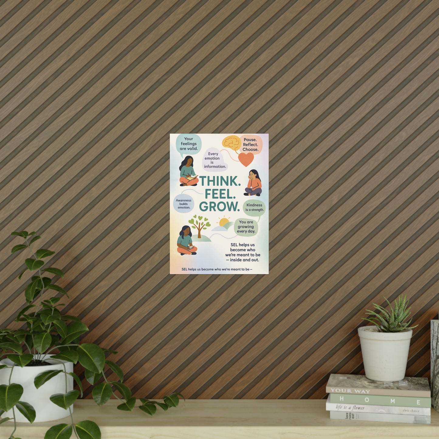 Think. Feel. Grow. Poster