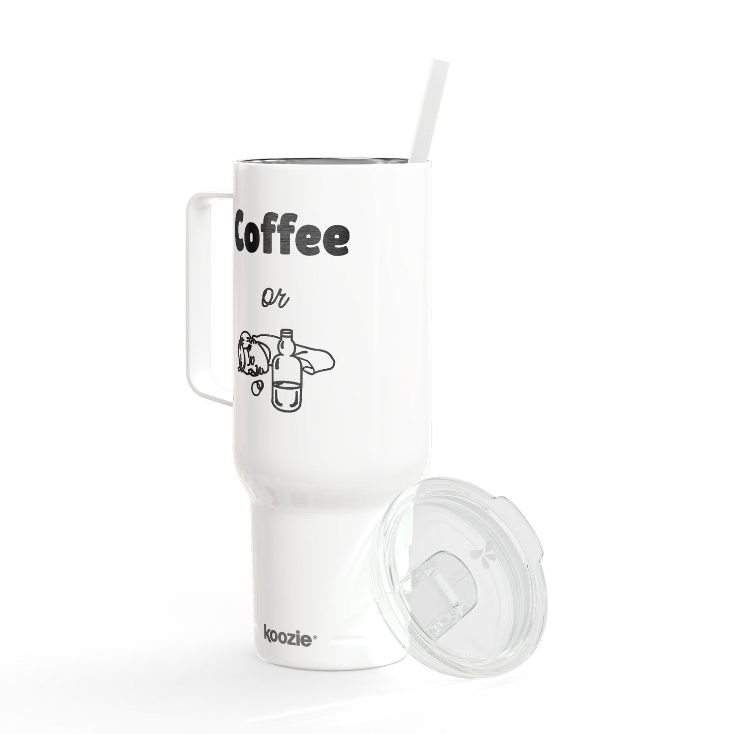 Coffee or X Engraved Insulated 40 oz Tumbler