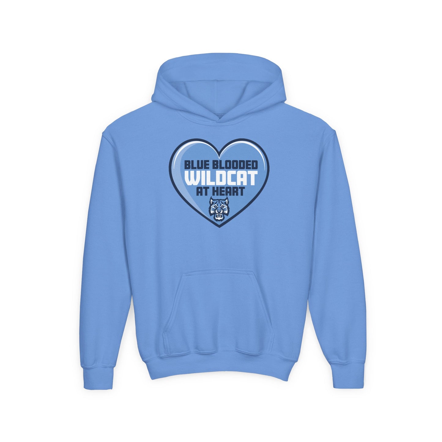 Blue Blooded Wildcat at Heart Youth Hoodie