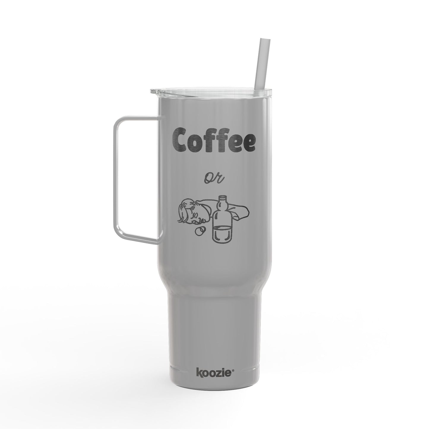 Coffee or X Engraved Insulated 40 oz Tumbler