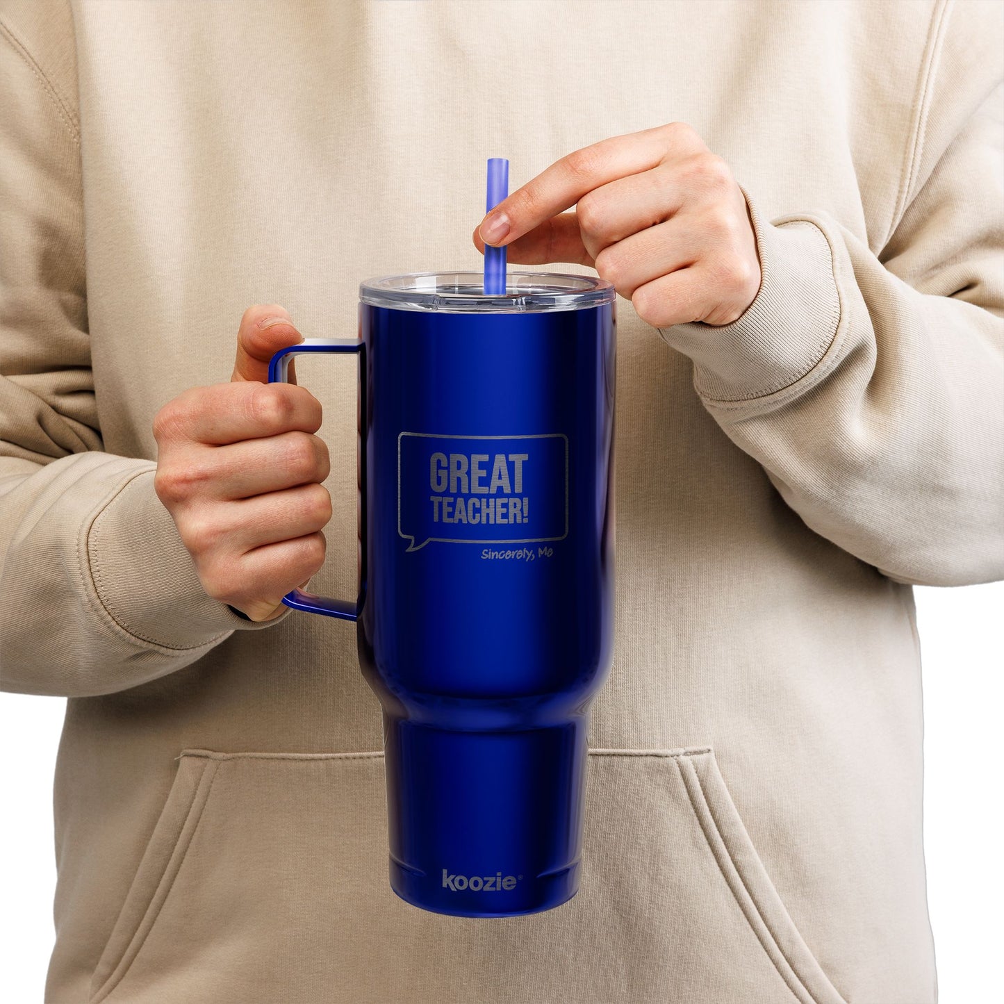Great Teacher! Engraved Insulated 40 oz Tumbler