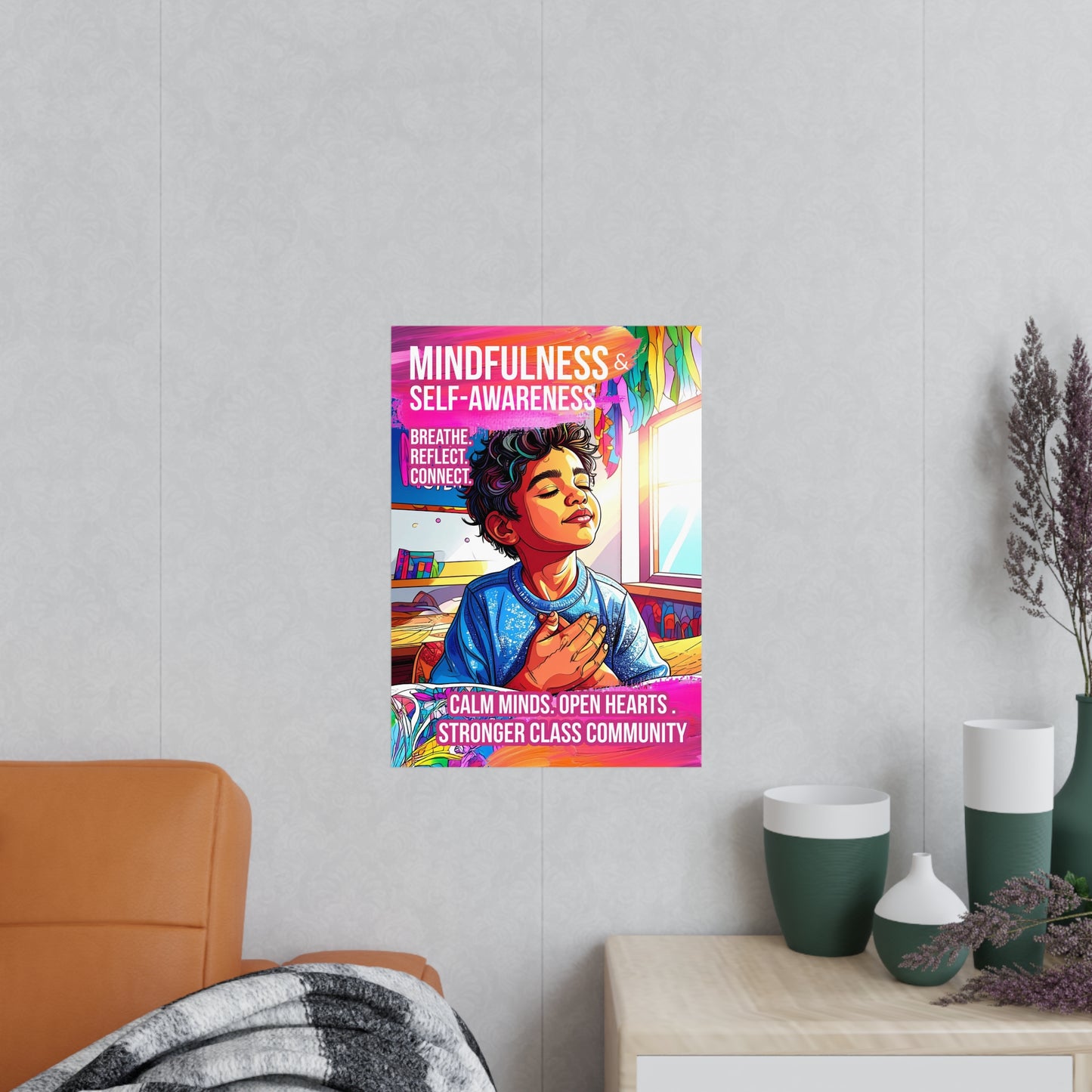 Mindfulness Boy Poster