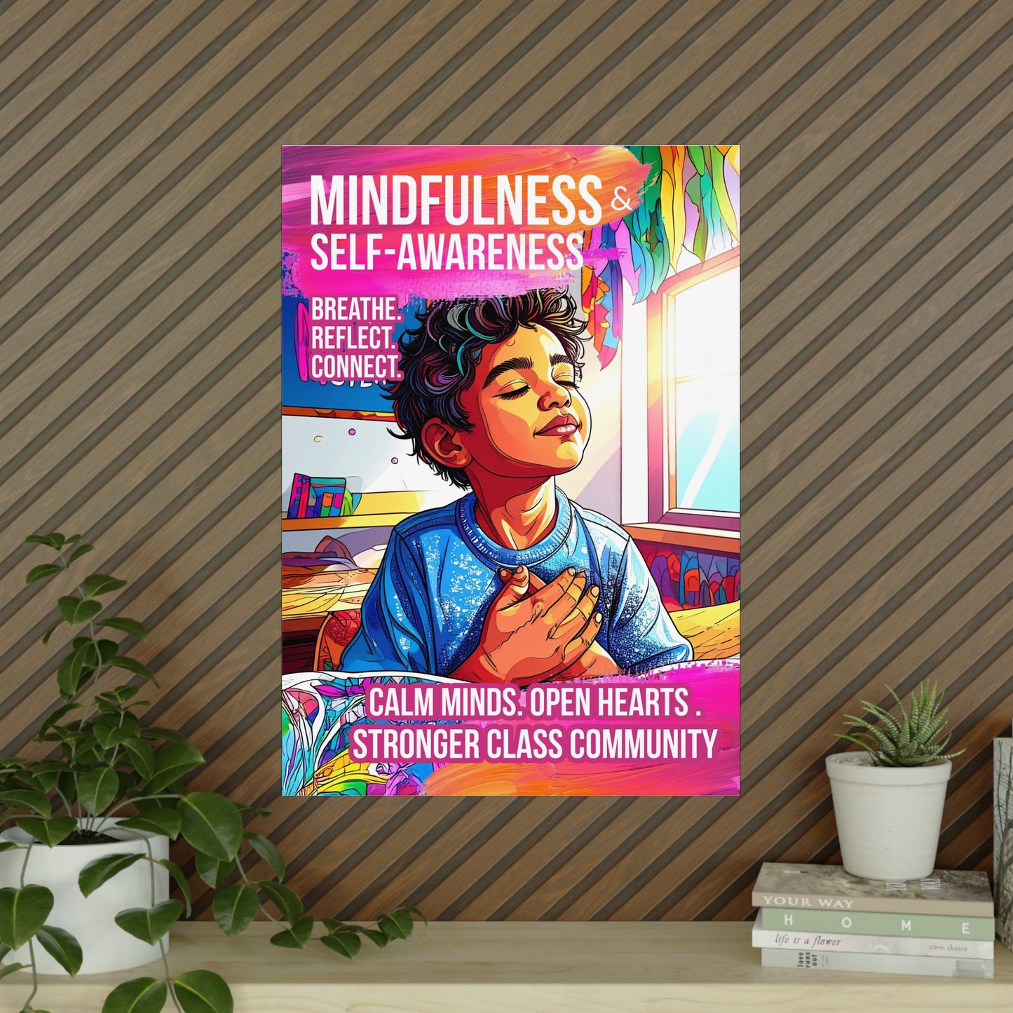Mindfulness Boy Poster