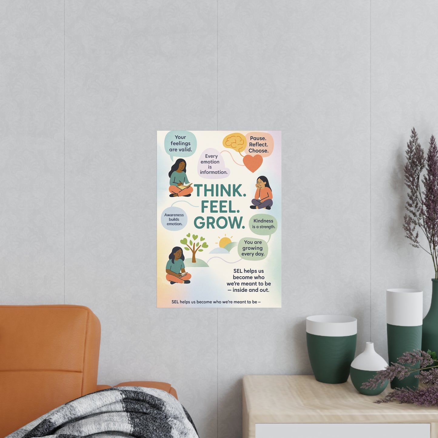 Think. Feel. Grow. Poster