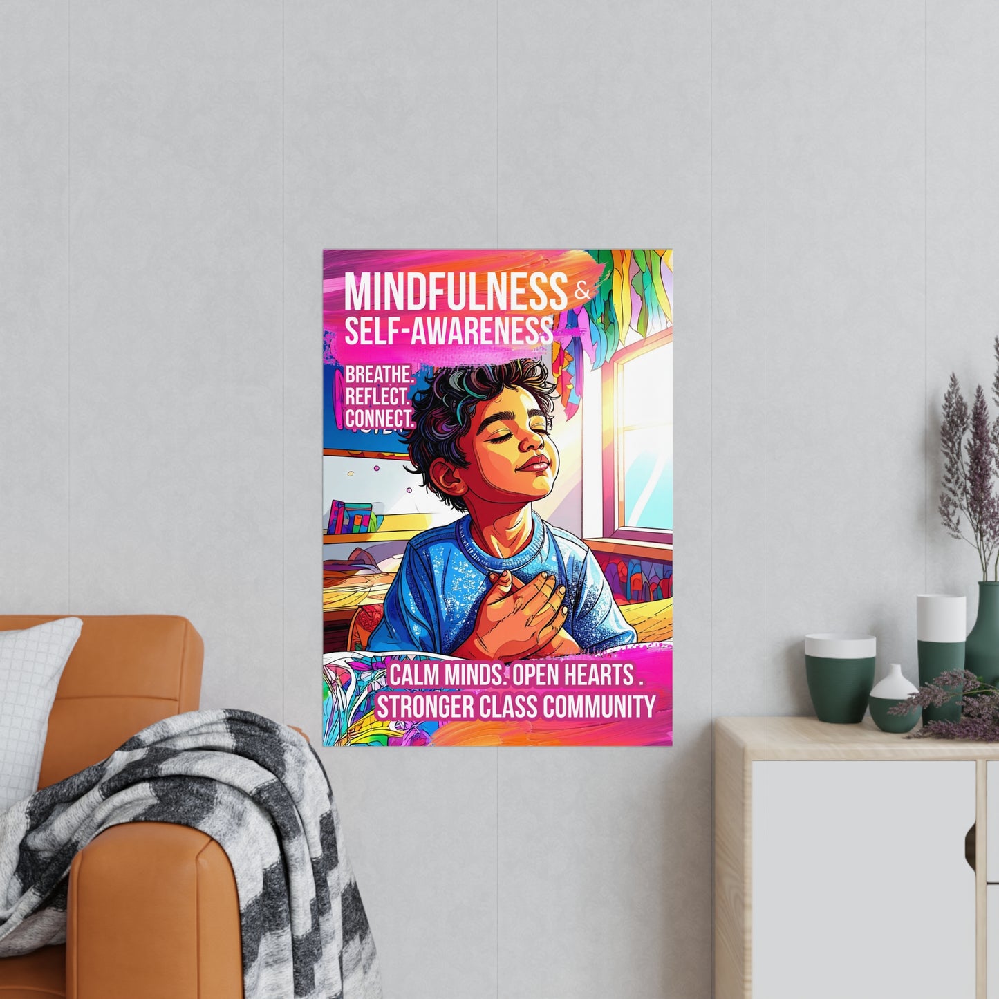 Mindfulness Boy Poster