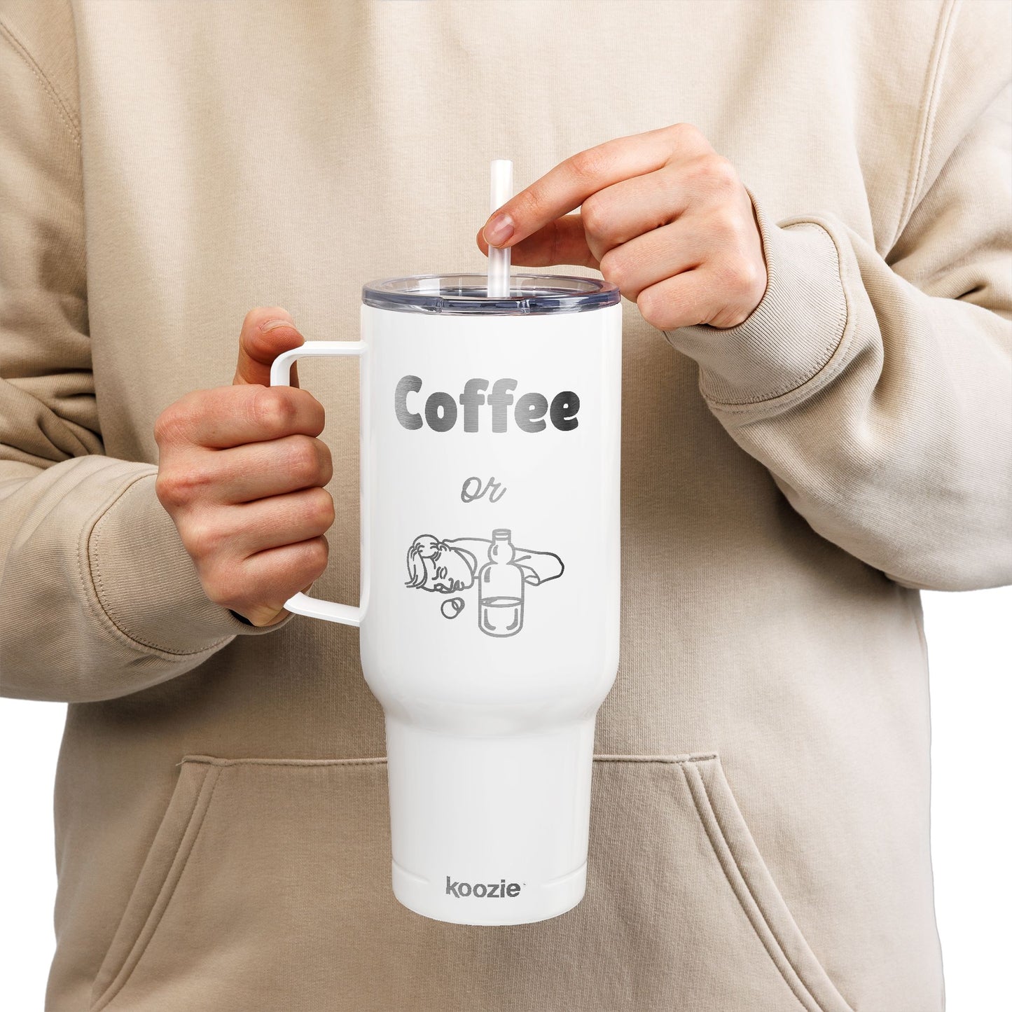 Coffee or X Engraved Insulated 40 oz Tumbler