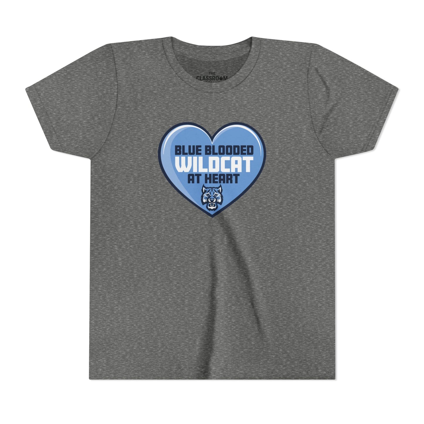 Blue Blooded Wildcat at Heart Youth Tee