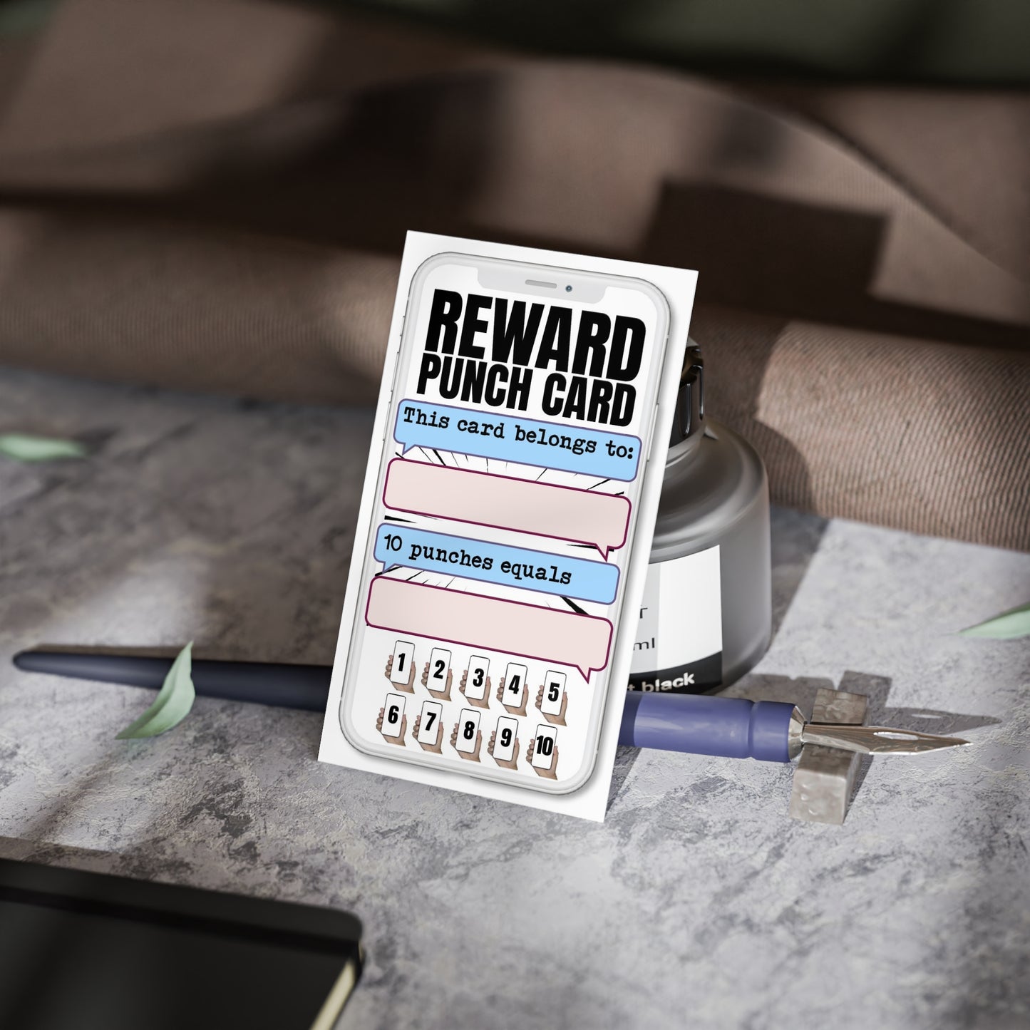 iPhone Reward Punch Cards