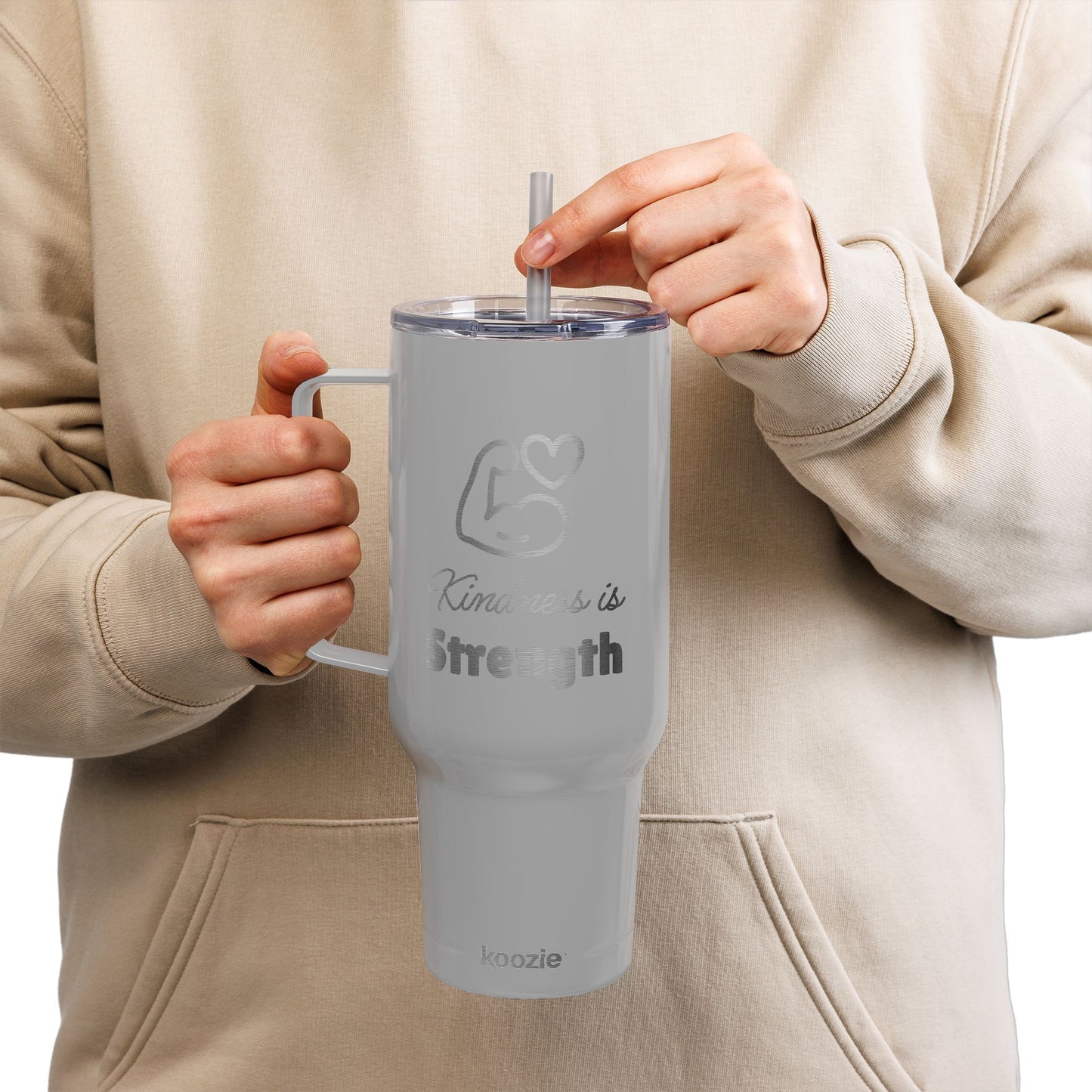 Kindness Is Strength Engraved Insulated 40 oz Tumbler
