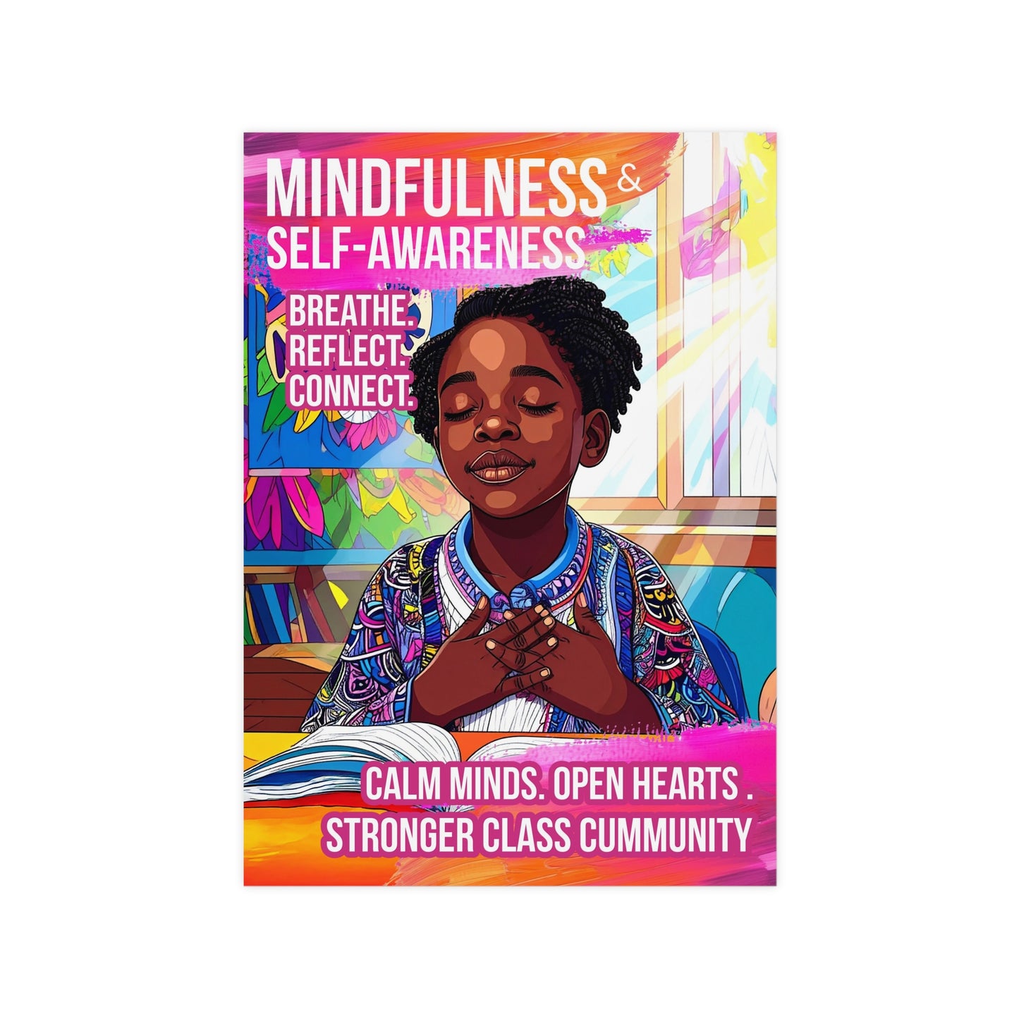Mindfullness Girl Poster