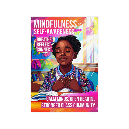 Mindfullness Girl Poster