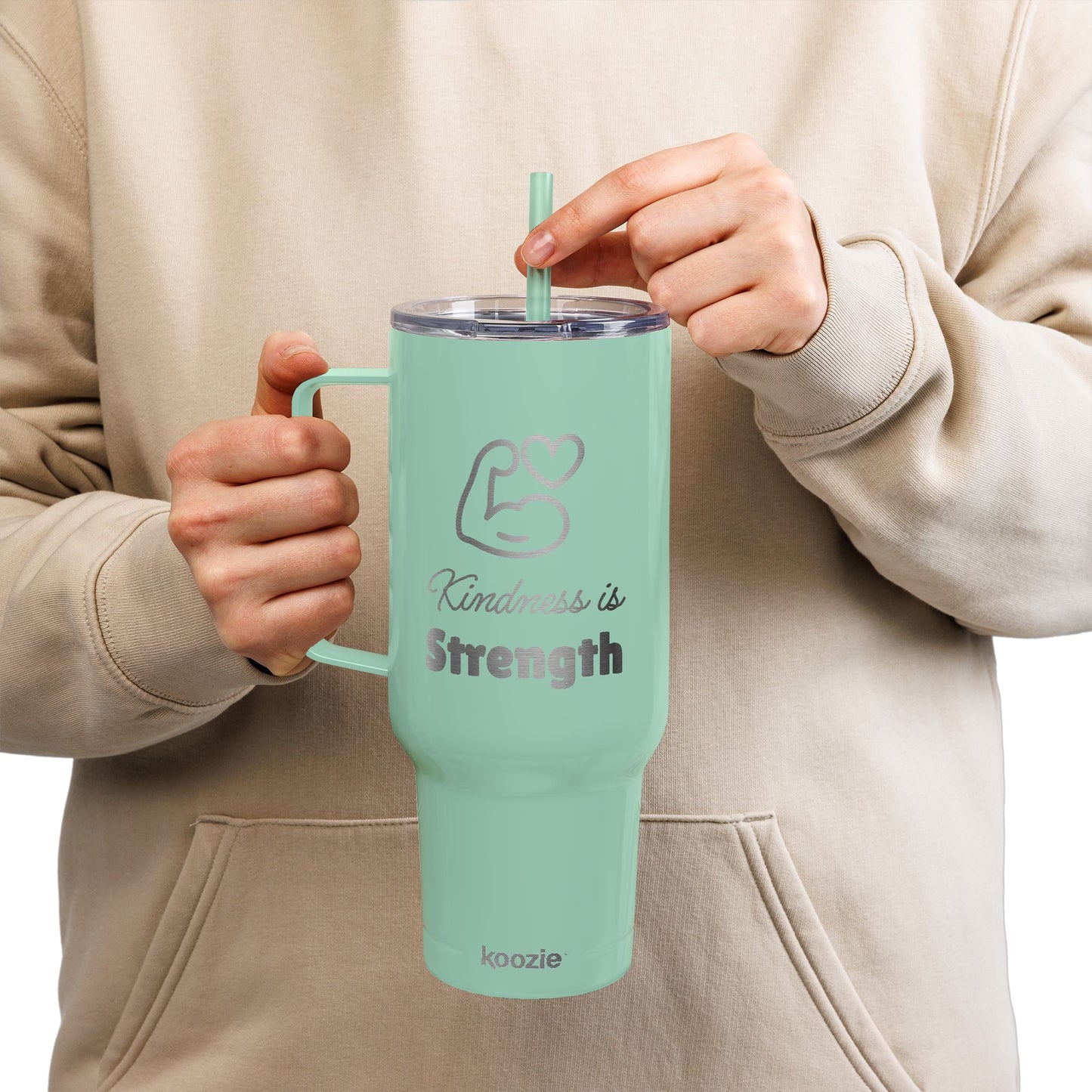 Kindness Is Strength Engraved Insulated 40 oz Tumbler
