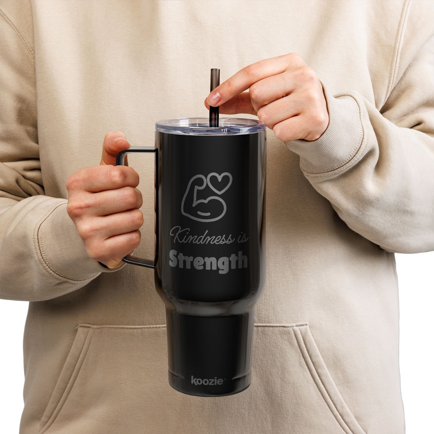 Kindness Is Strength Engraved Insulated 40 oz Tumbler