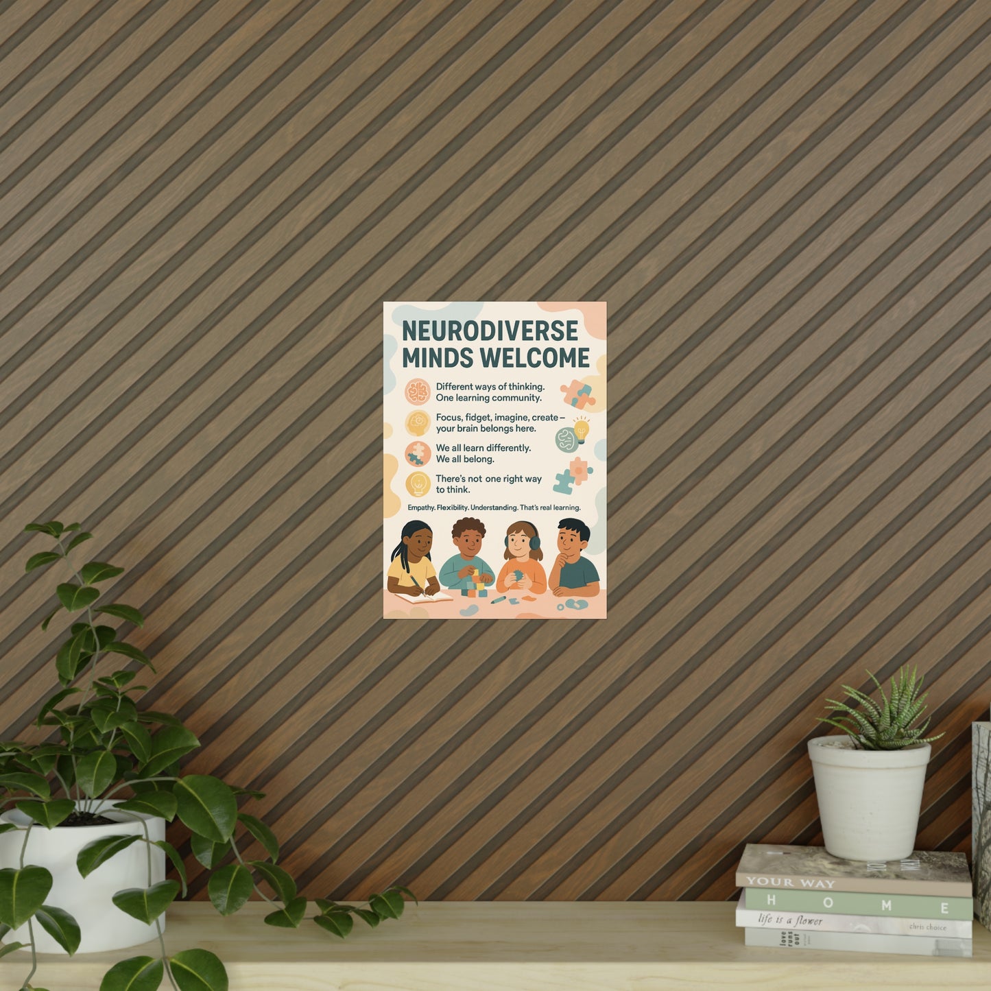 Neurodiverse Minds Welcome Classroom Poster