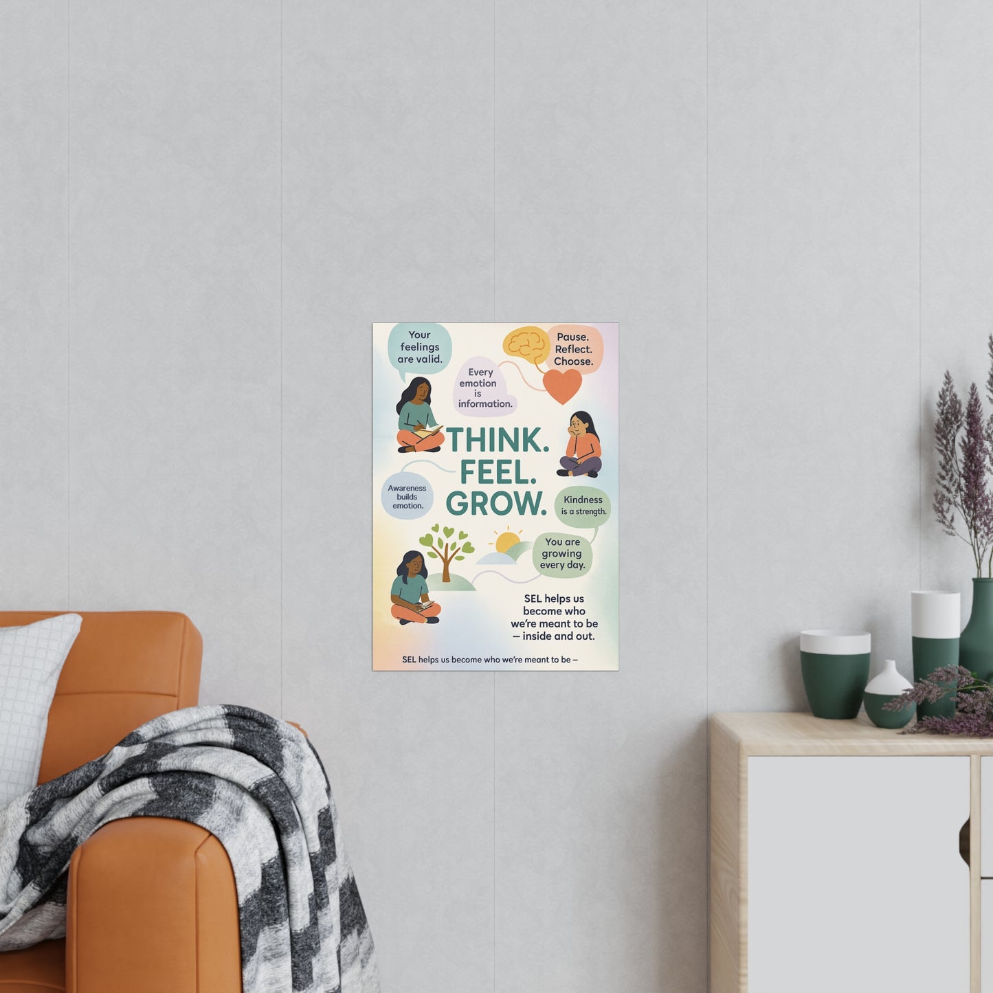 Think. Feel. Grow. Poster