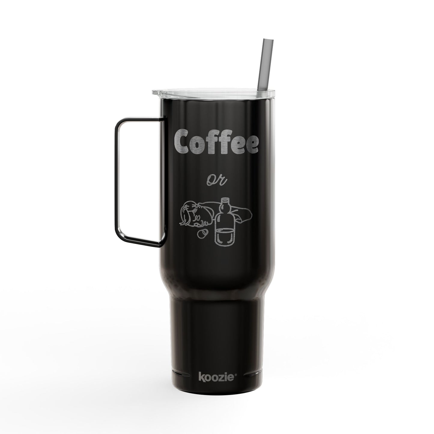 Coffee or X Engraved Insulated 40 oz Tumbler