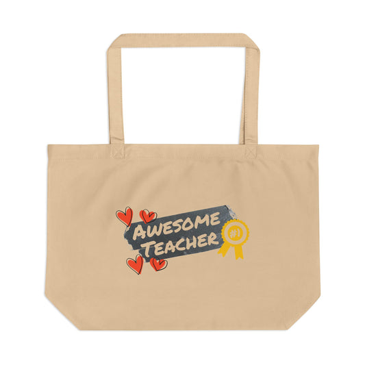 Awesome Teacher Large Tote