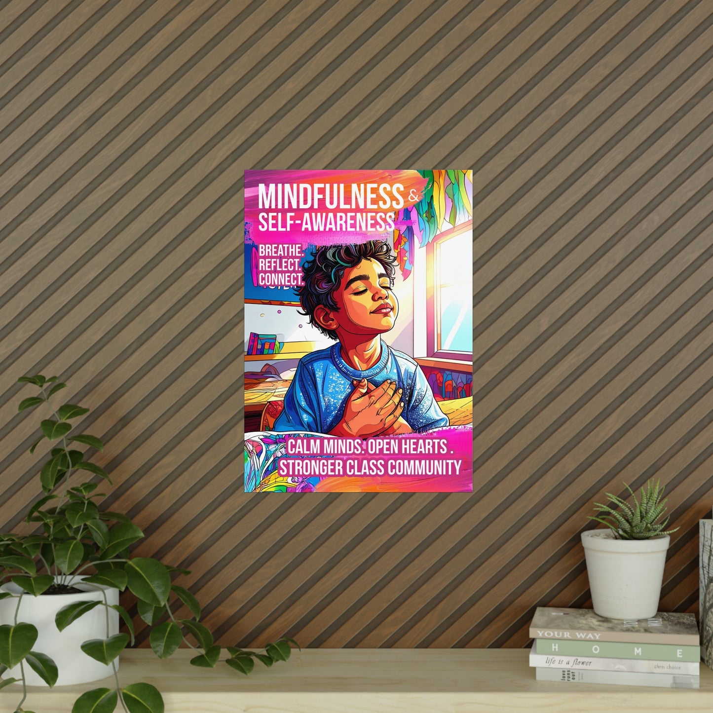 Mindfulness Boy Poster