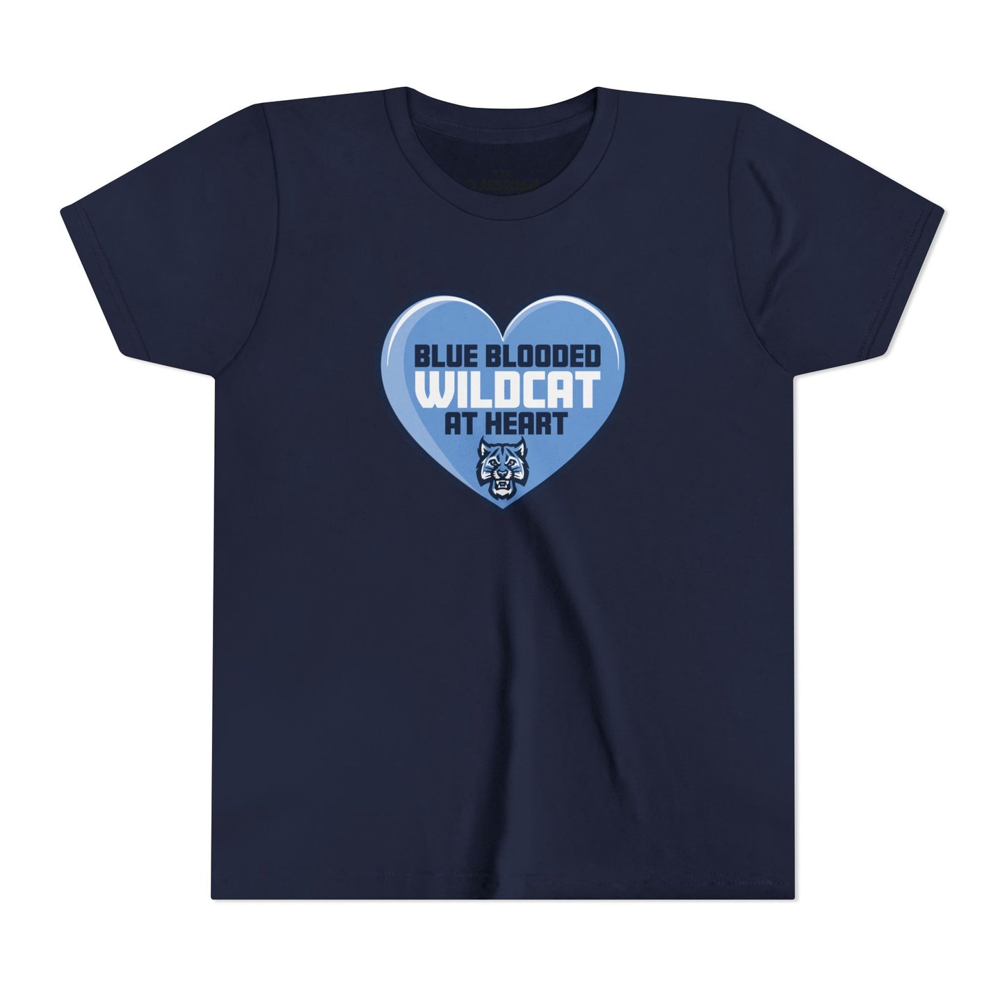 Blue Blooded Wildcat at Heart Youth Tee