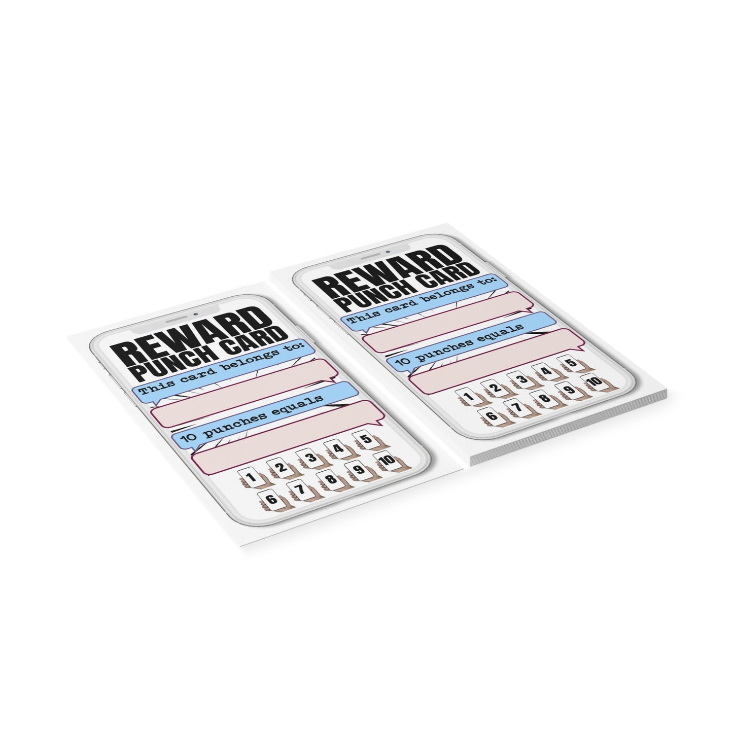 iPhone Reward Punch Cards