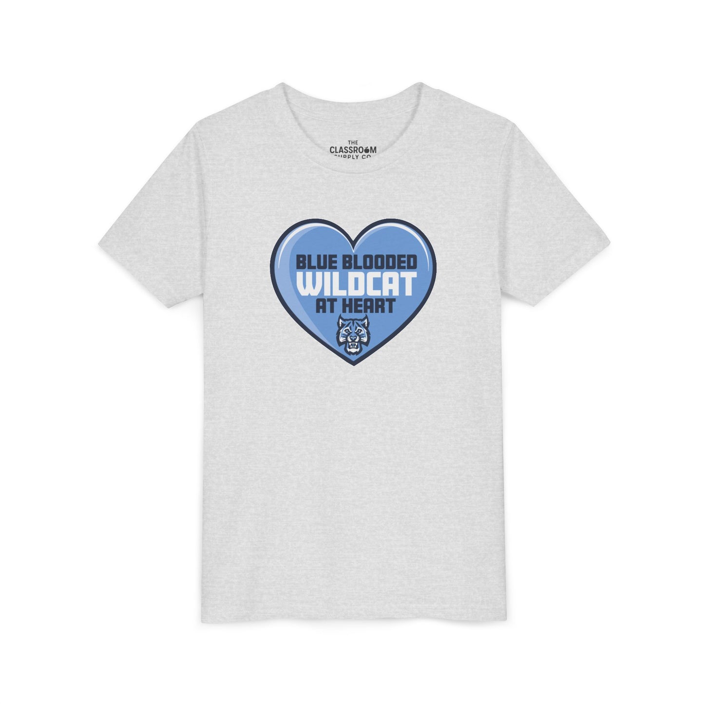 Blue Blooded Wildcat at Heart Youth Tee