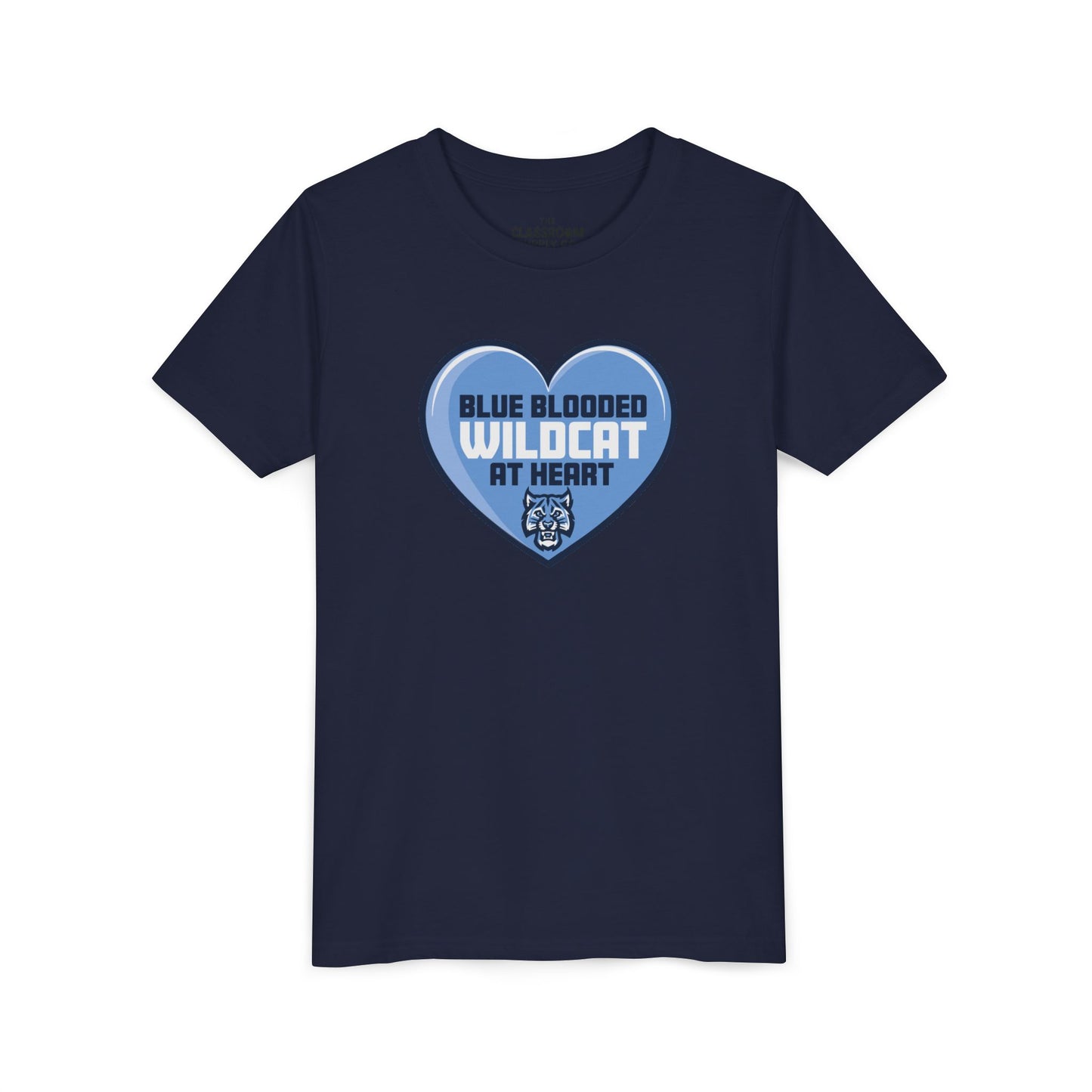 Blue Blooded Wildcat at Heart Youth Tee