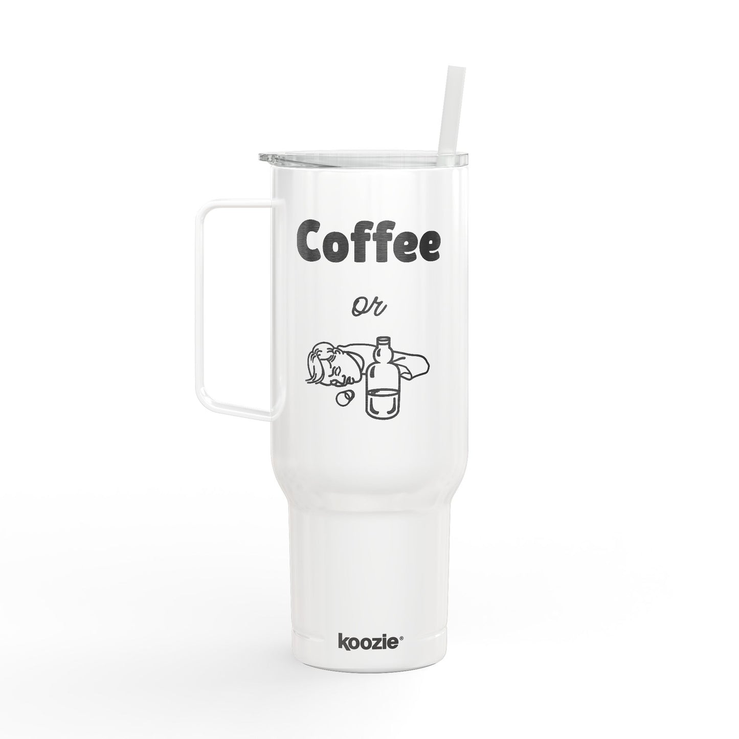 Coffee or X Engraved Insulated 40 oz Tumbler