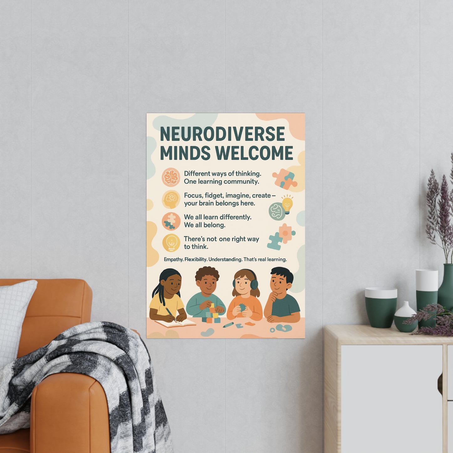 Neurodiverse Minds Welcome Classroom Poster