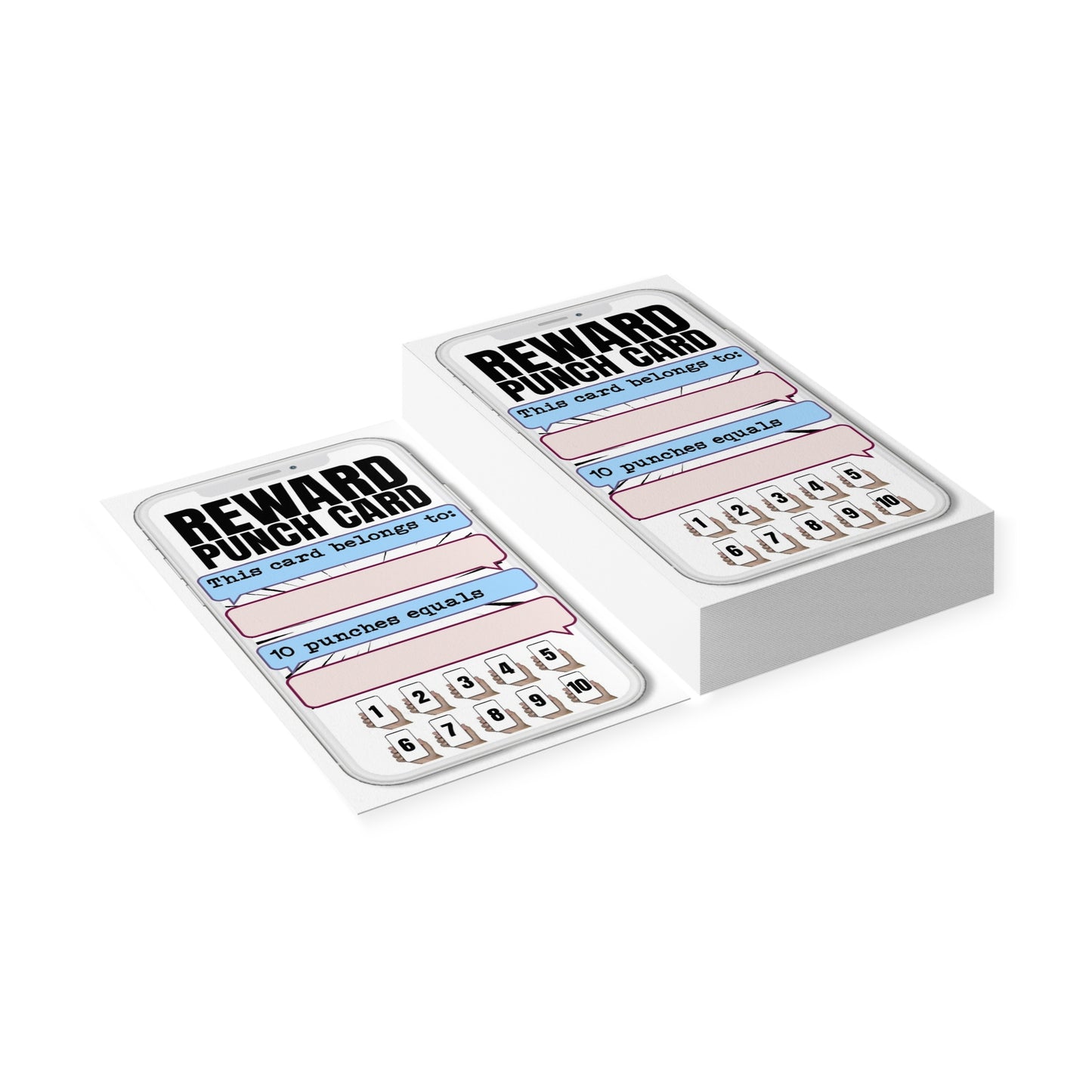 iPhone Reward Punch Cards